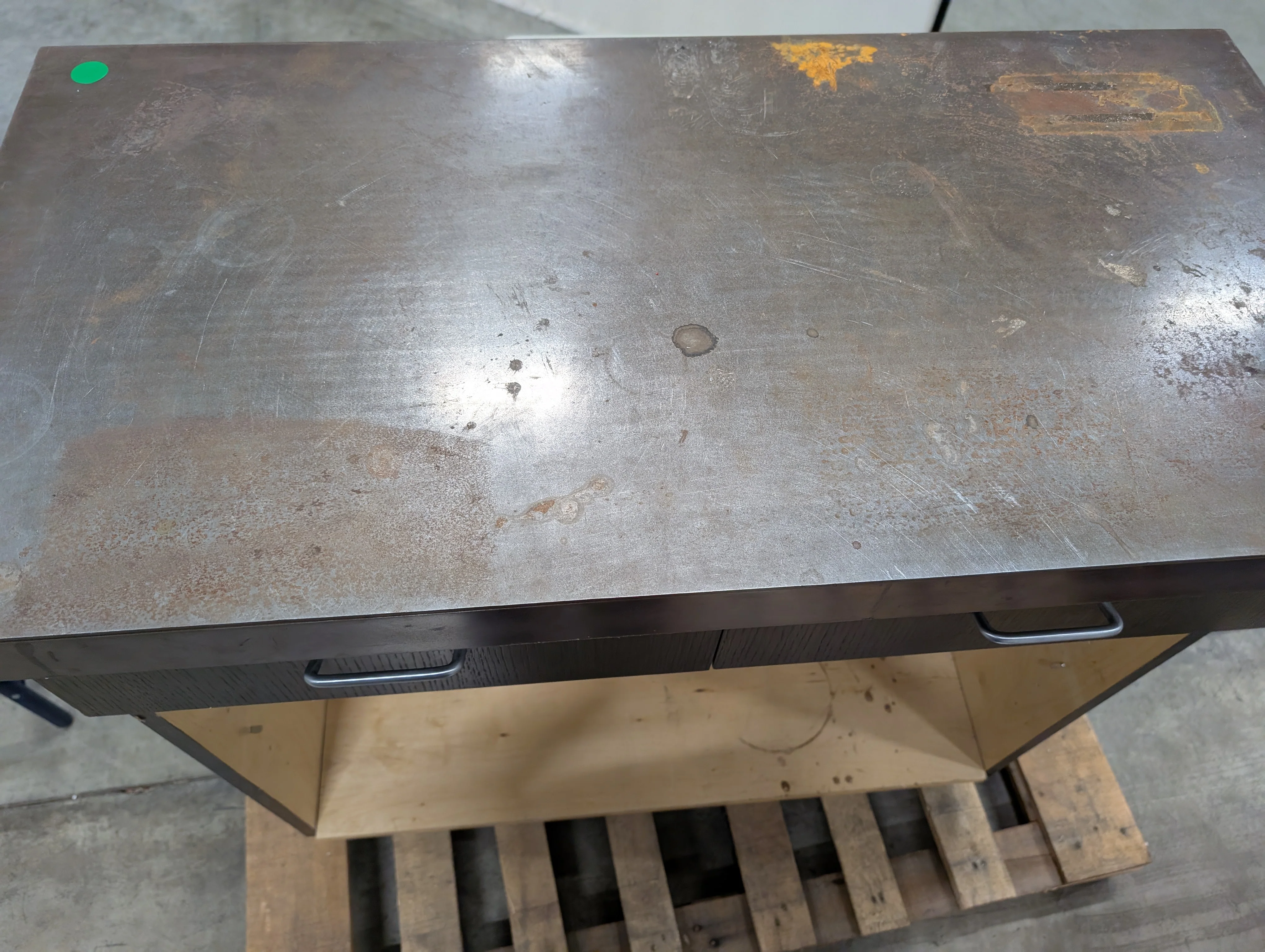 Modern Dark Wood Grain Cabinet Drawer Unit - Image 2