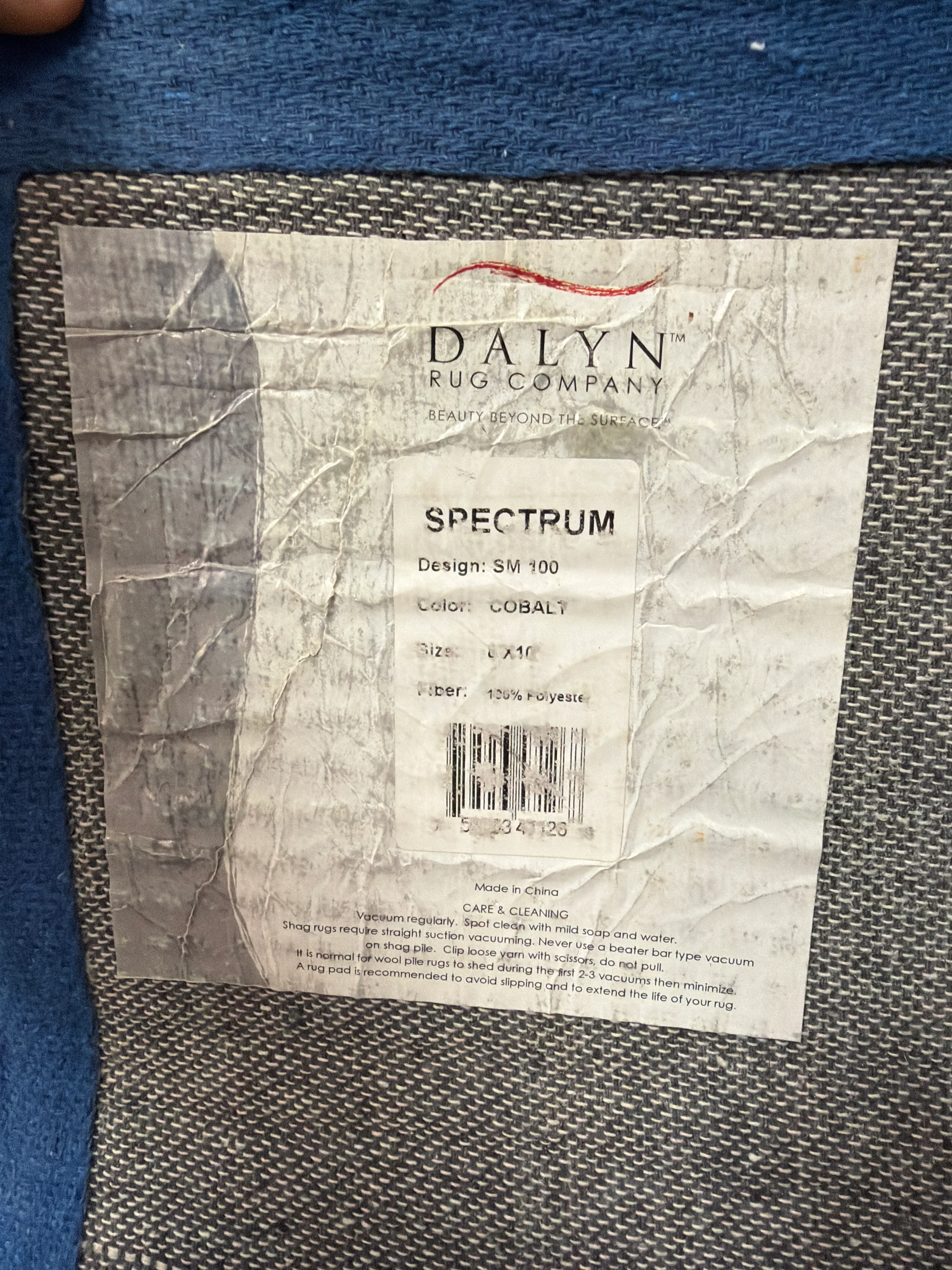 Dalyn Spectrum Gradient Blue Shag Rug - 8' x 10' - Image 3