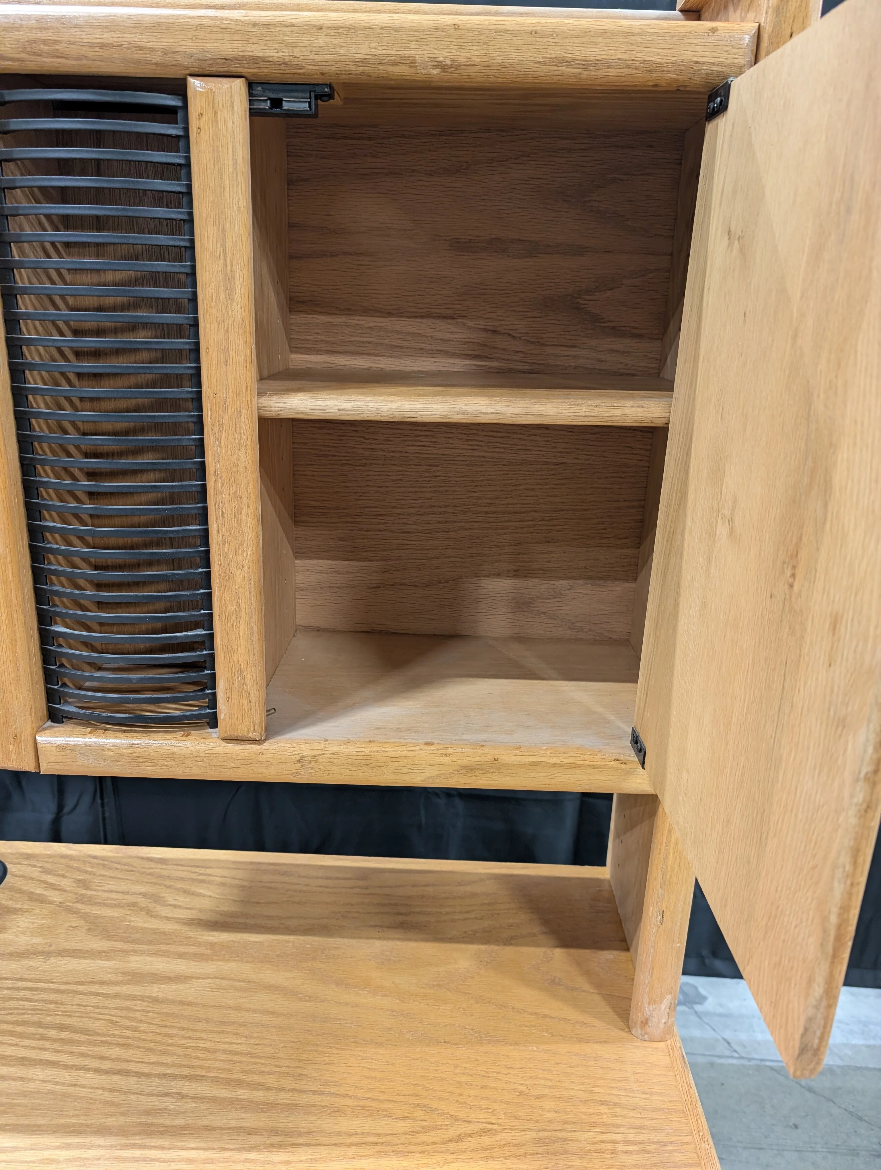 Sturdy Wood Desk with Integrated Hutch and Storage - Image 6