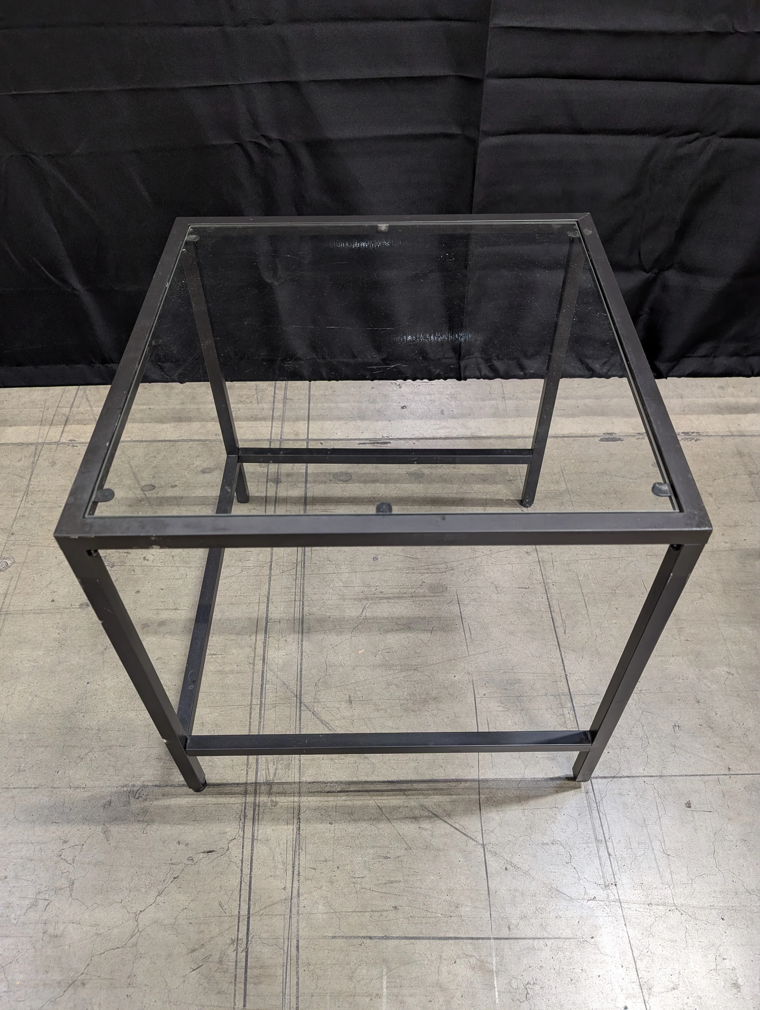 Modern Industrial Black Metal Coffee Table Frame