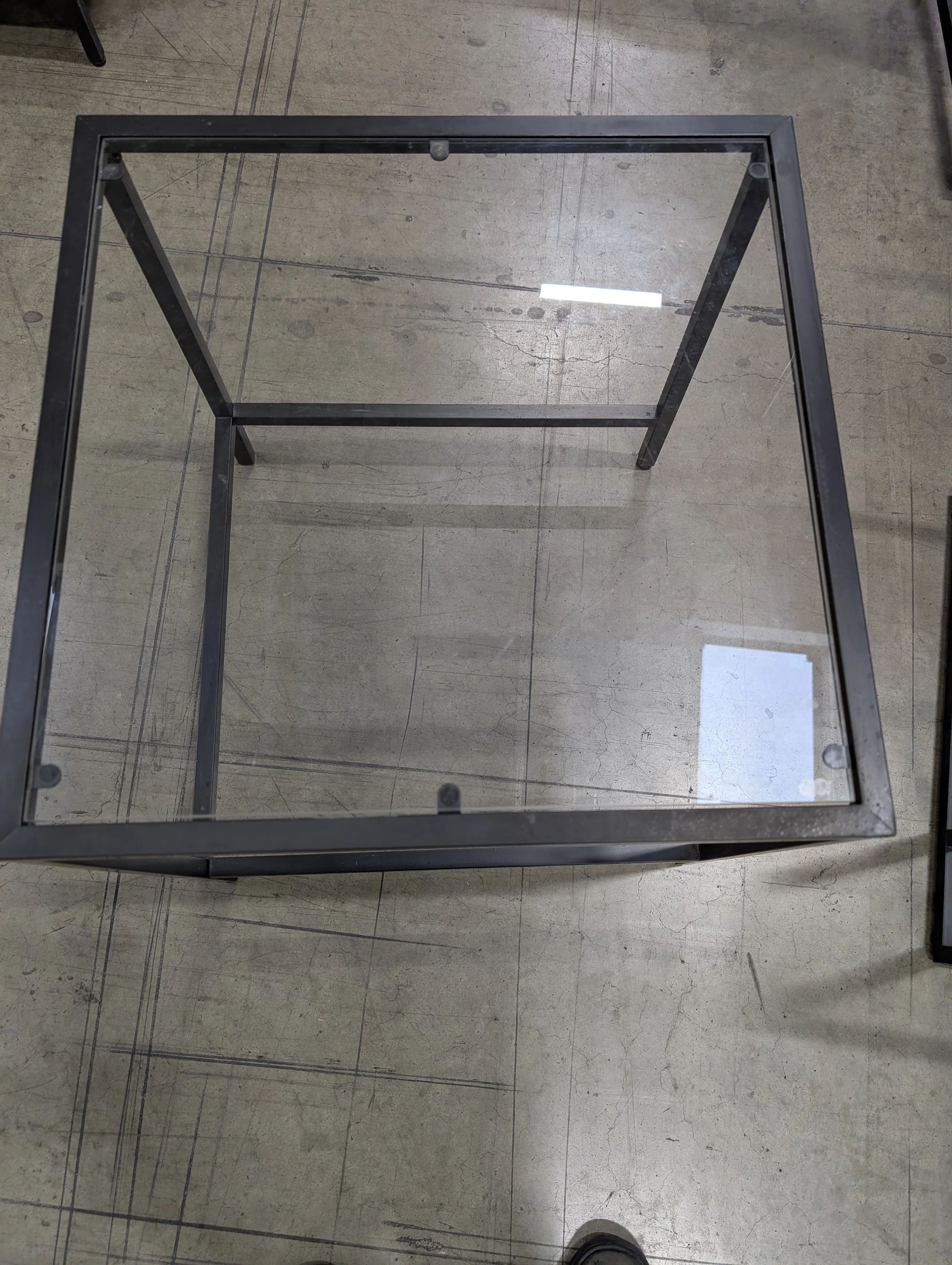 Modern Industrial Black Metal Coffee Table Frame - Image 2