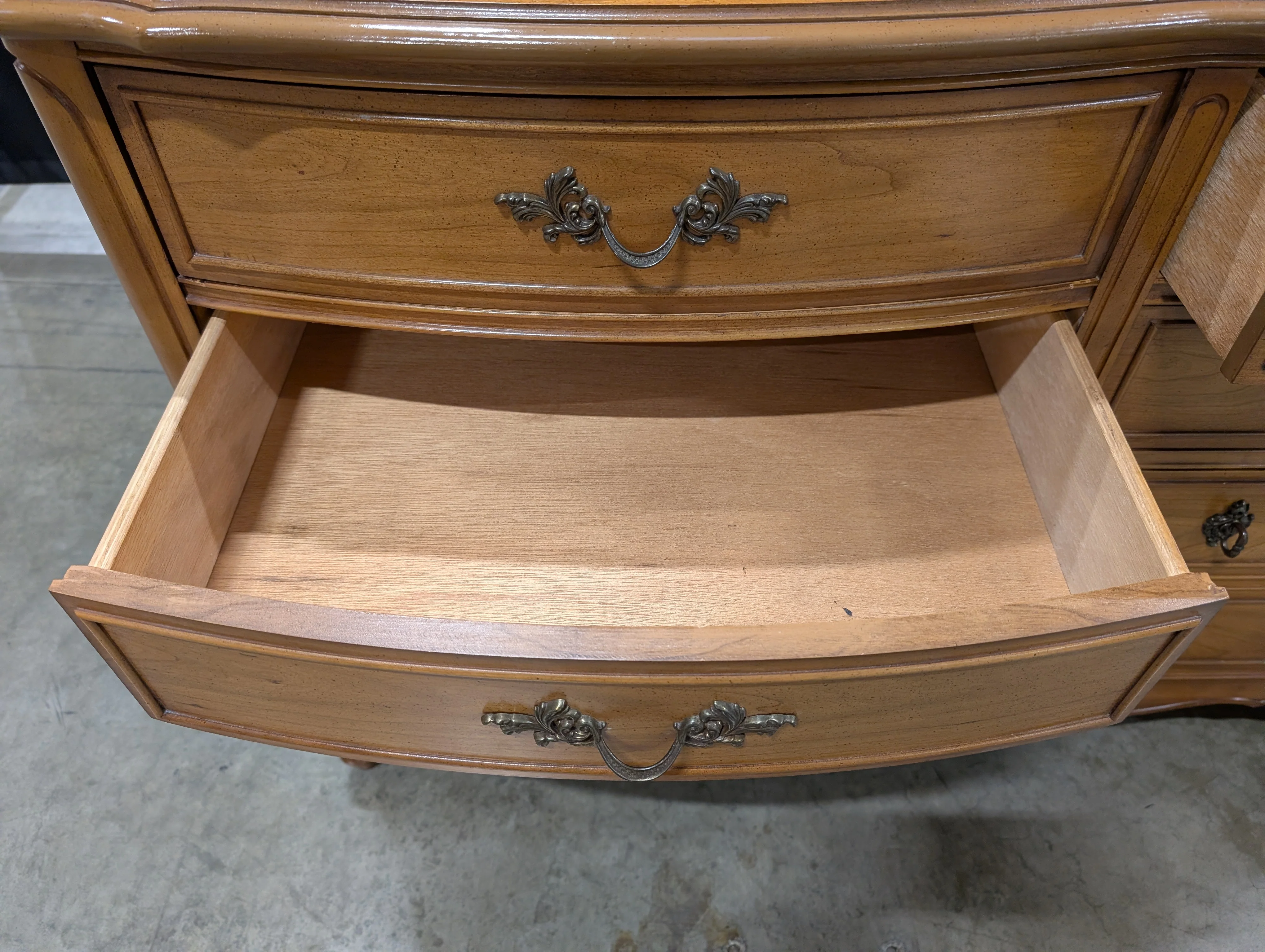 Dixie Furniture Company Vintage French Provincial Twelve-Drawer Wood Dresser - Image 13