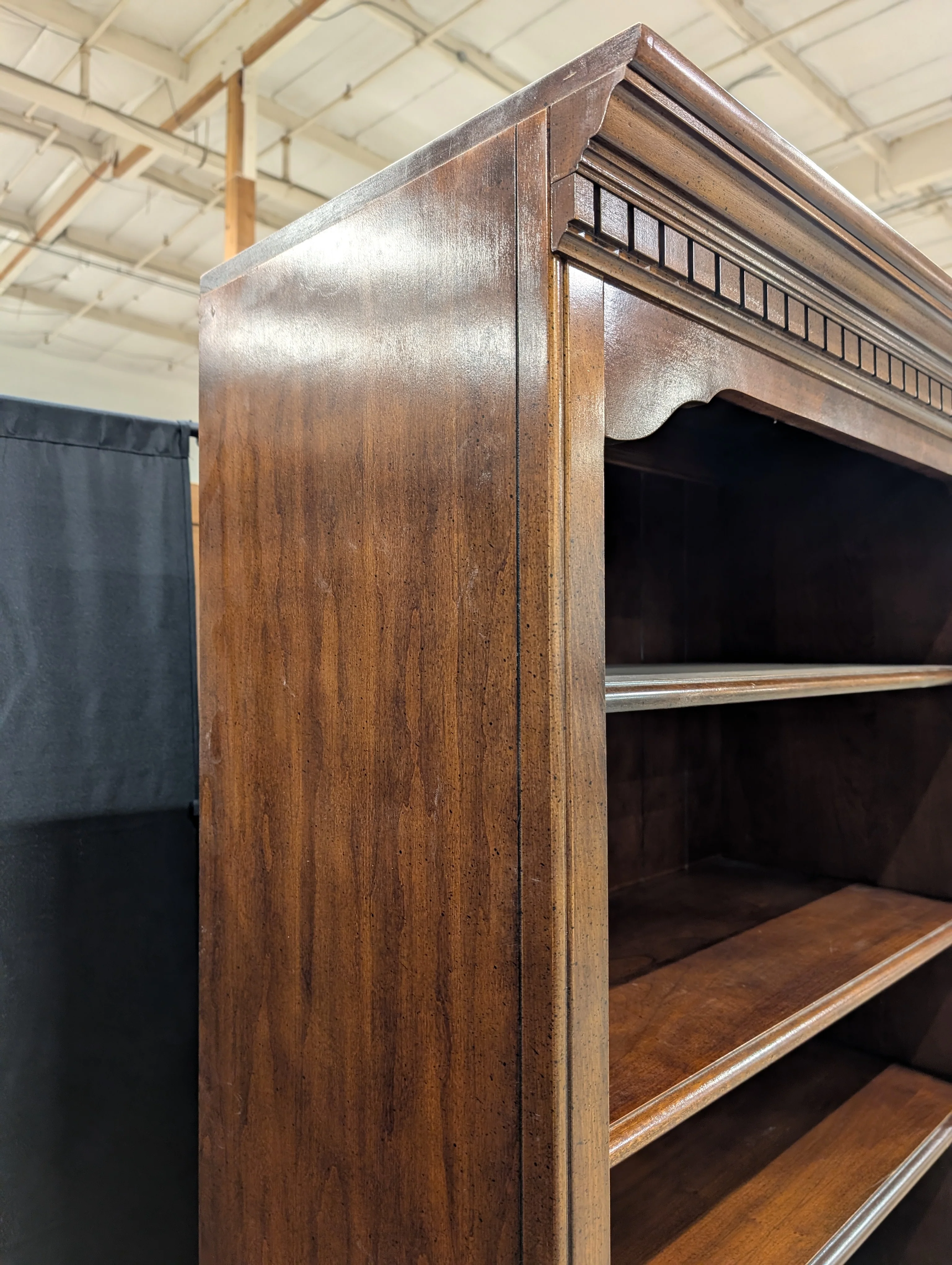 Hooker Furniture Dark Wood Display Cabinet with Lower Storage - Image 5