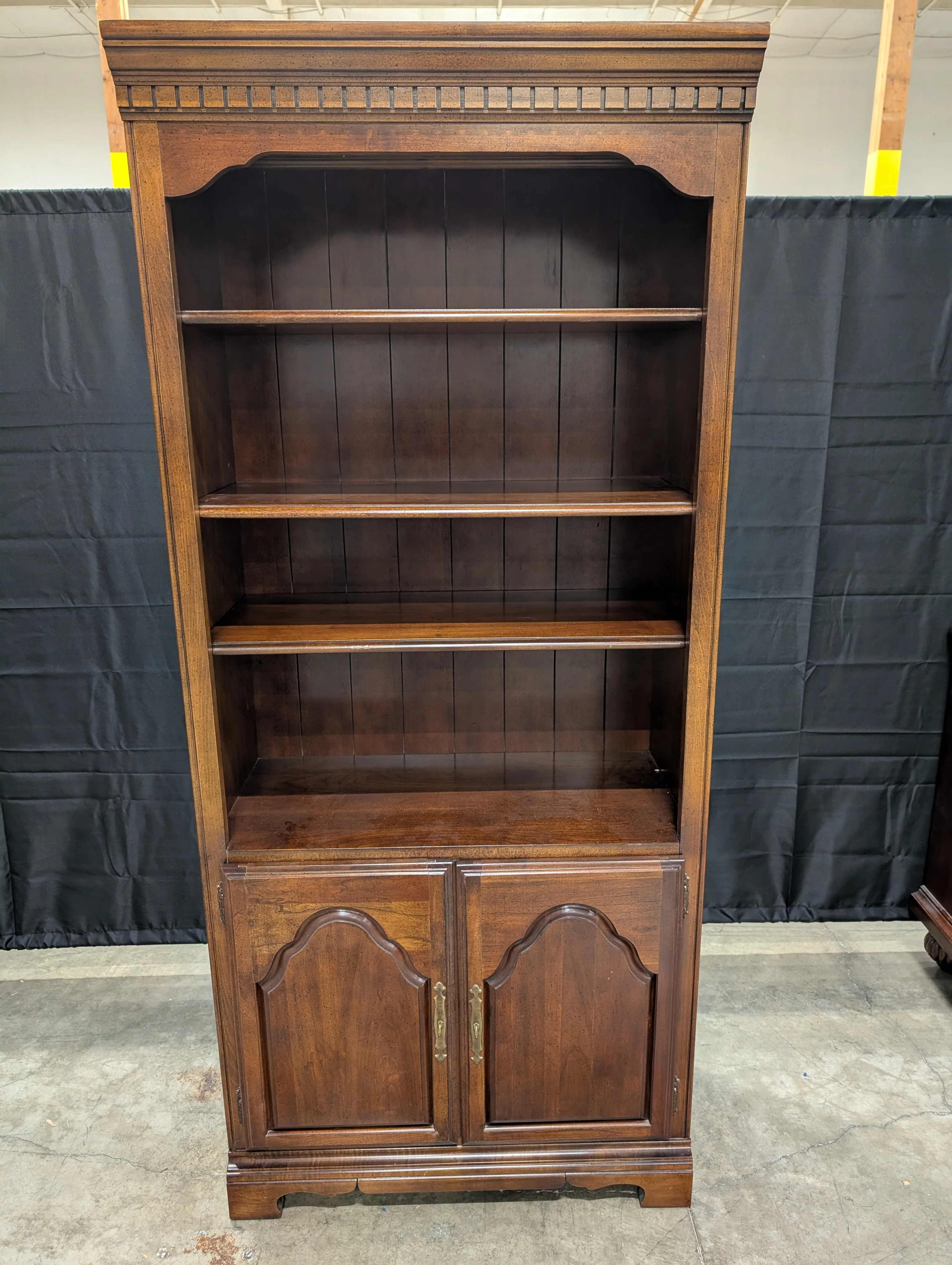 Hooker Furniture Dark Wood Display Cabinet with Lower Storage - Image 7