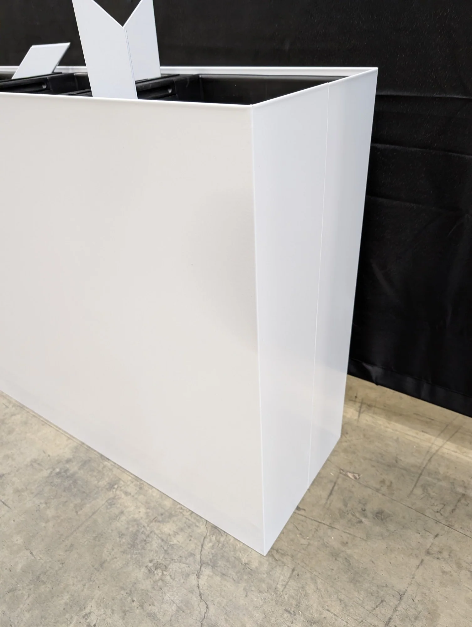 Modern White Triple Compartment Planter Box - Image 5