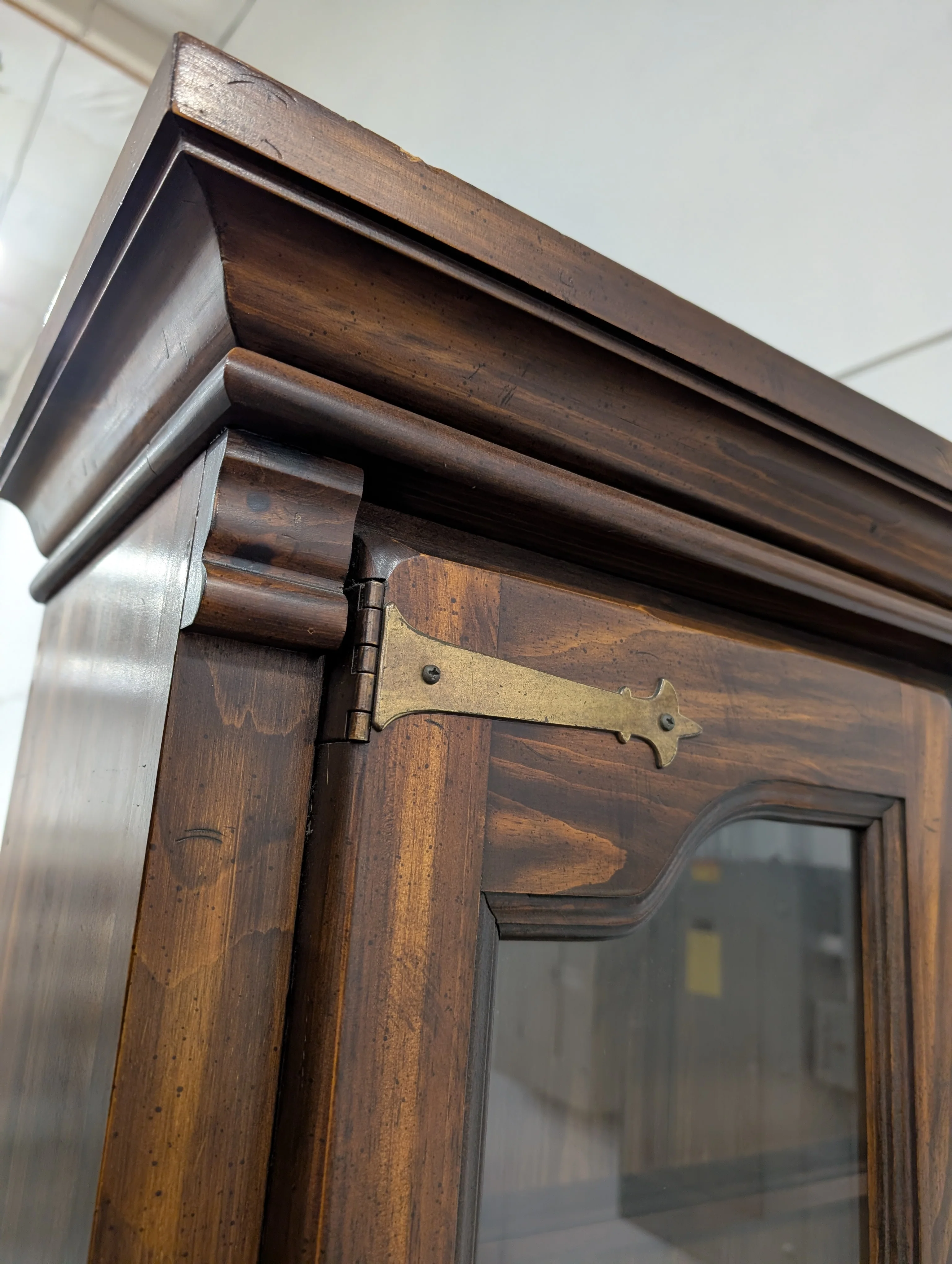 Virginia House Wood Display Hutch Cabinet - Image 9