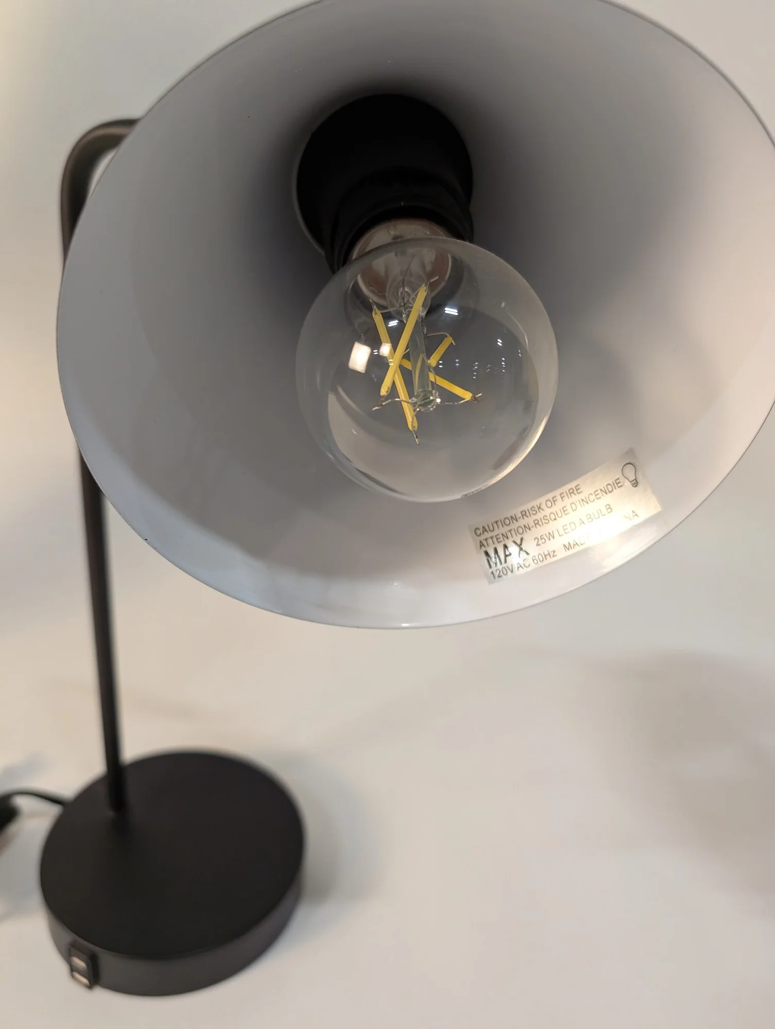 Modern Black Desk Lamp with USB Charging Ports - Image 2