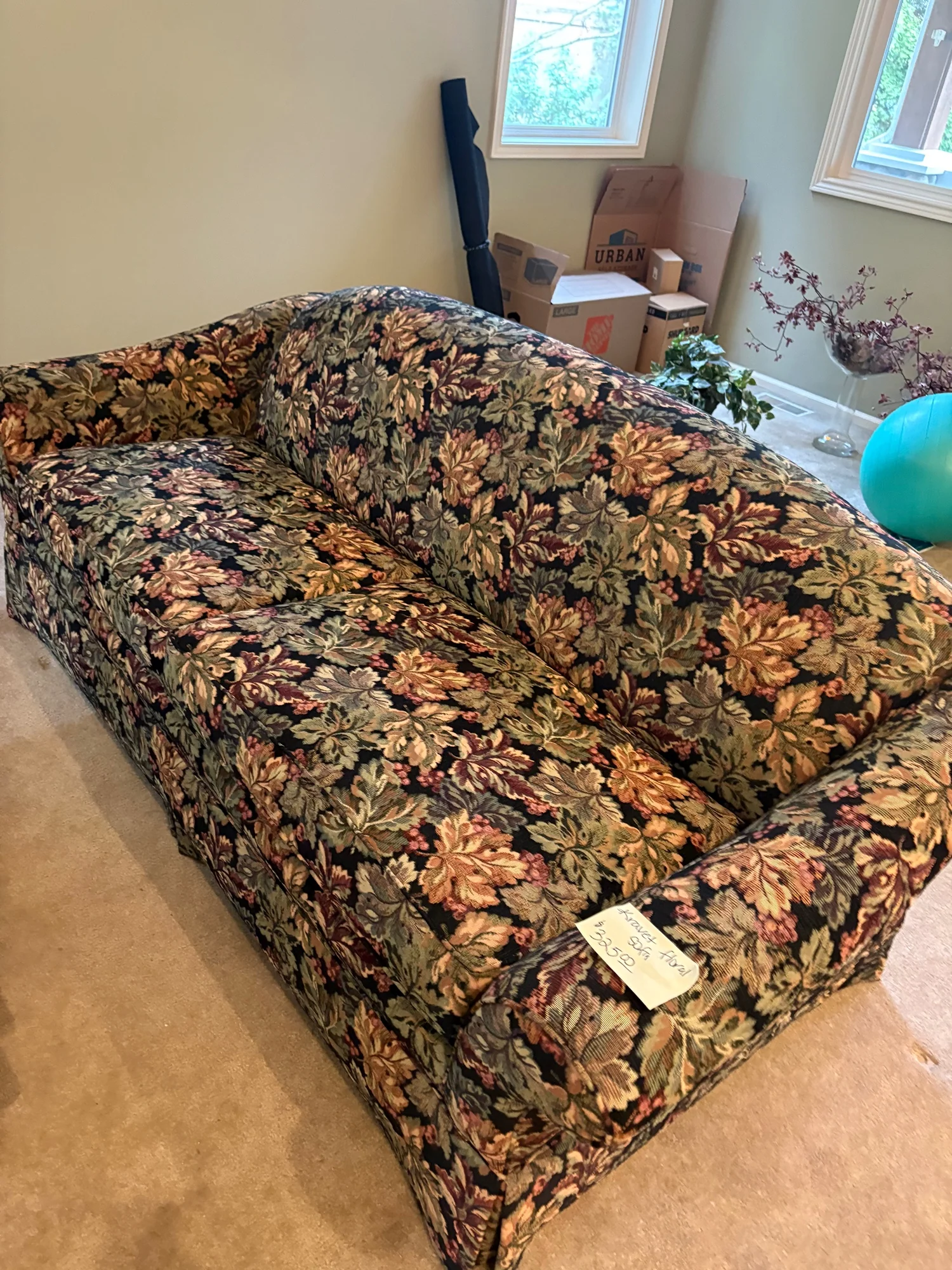 Kravet Floral Pattern Sofa - Image 8
