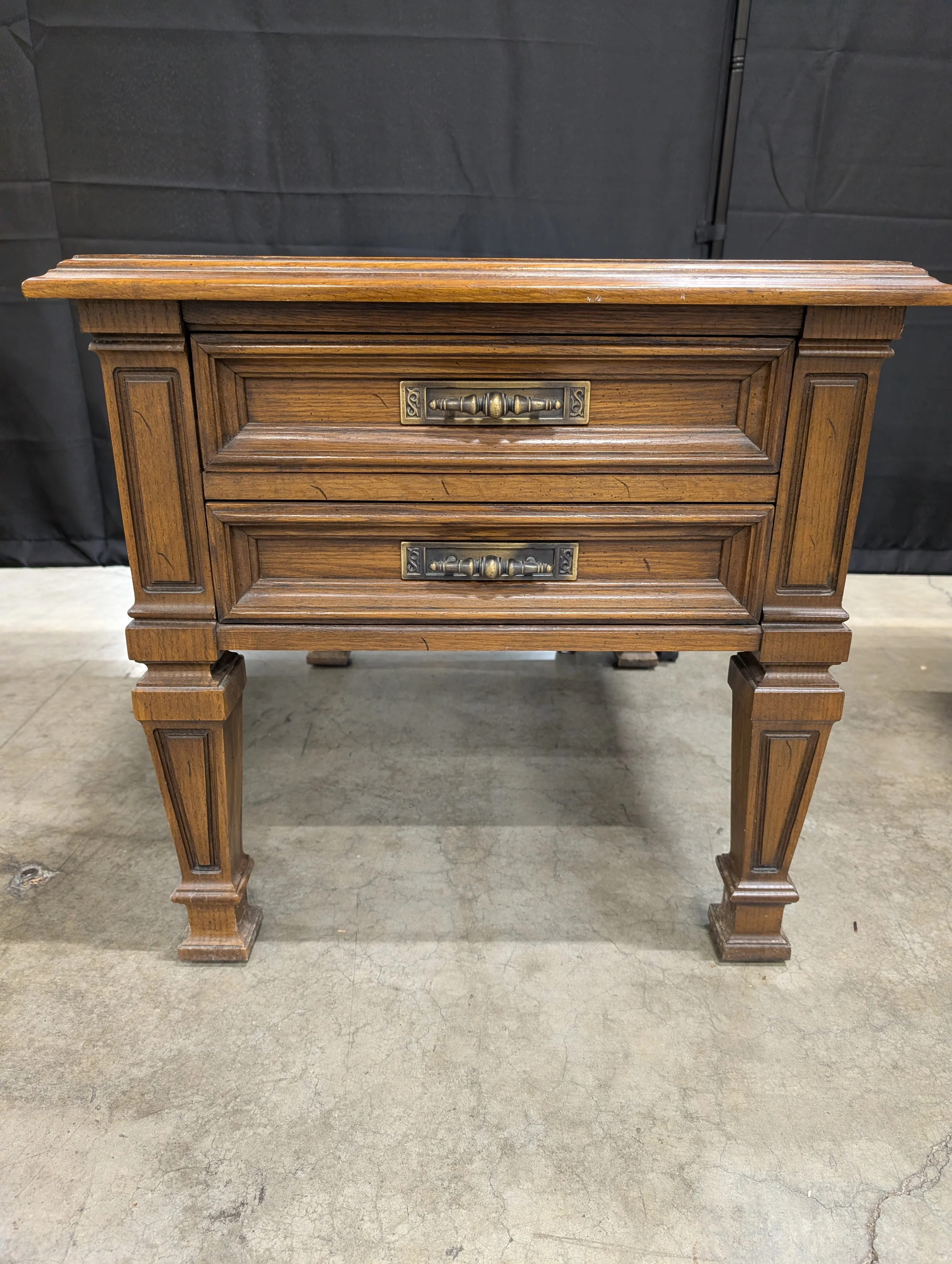 Traditional Hammary Square Side Table with Lower Shelf - Image 2