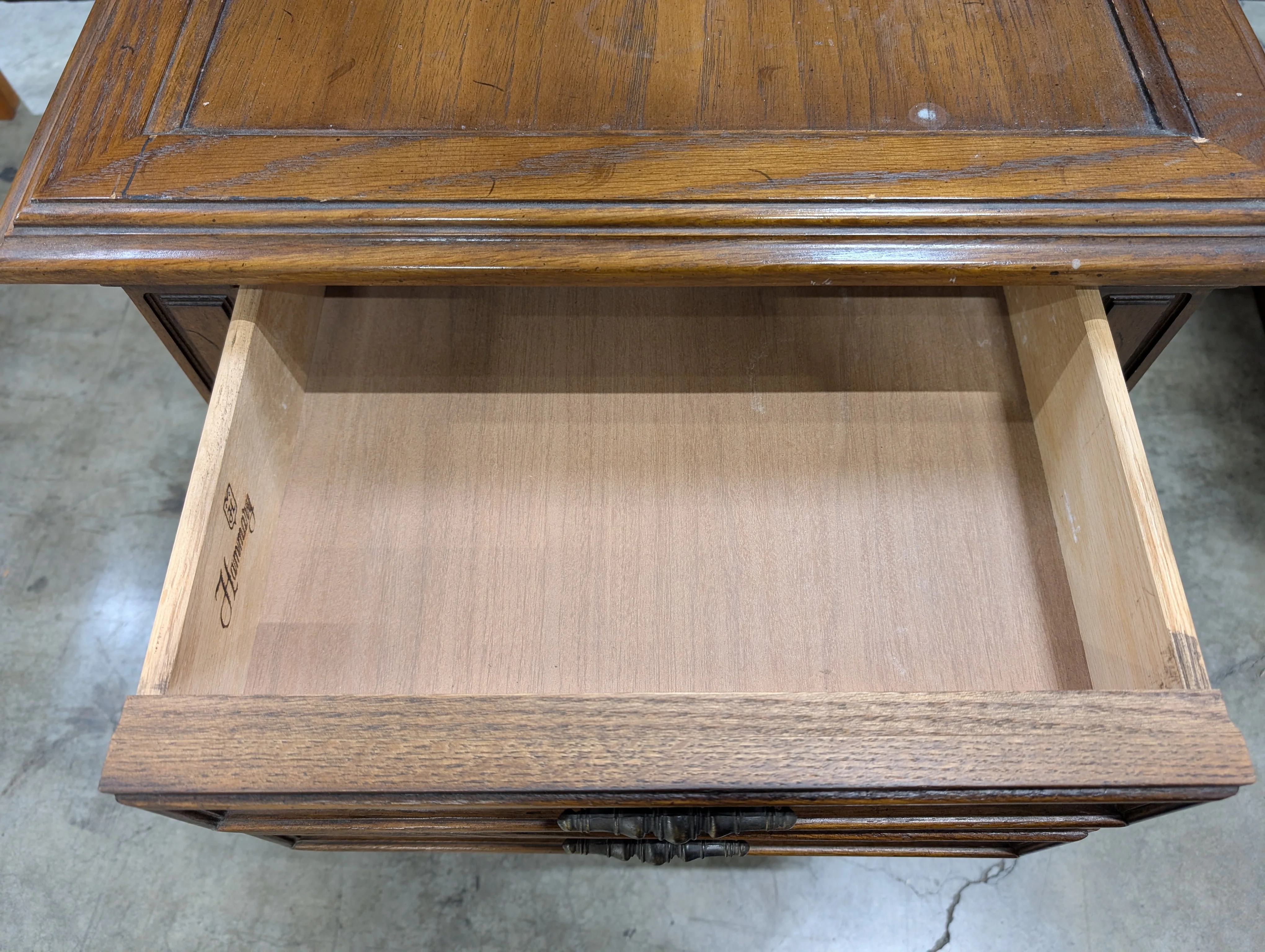 Traditional Hammary Square Side Table with Lower Shelf - Image 9