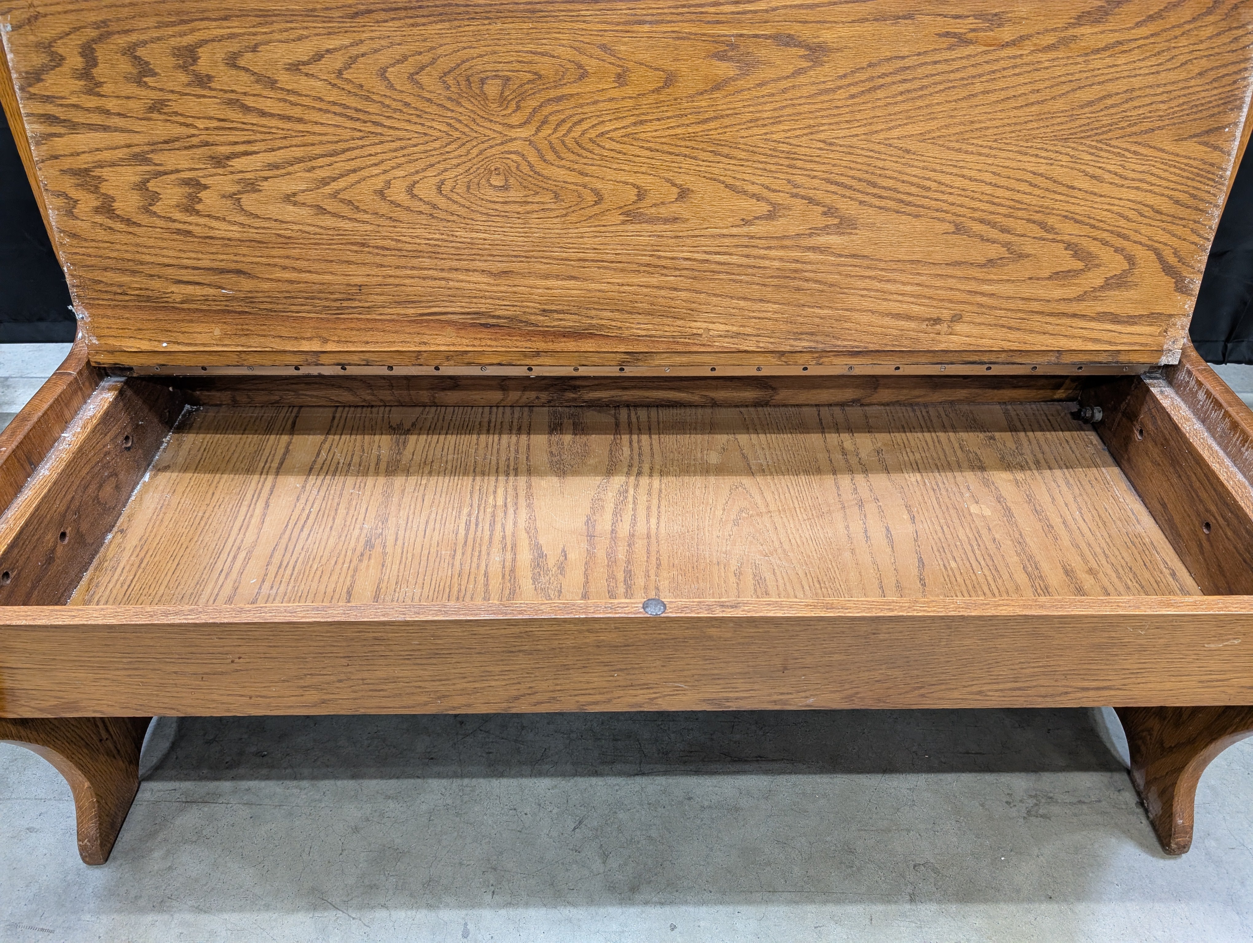 Rustic Wooden Church Pew - Image 10