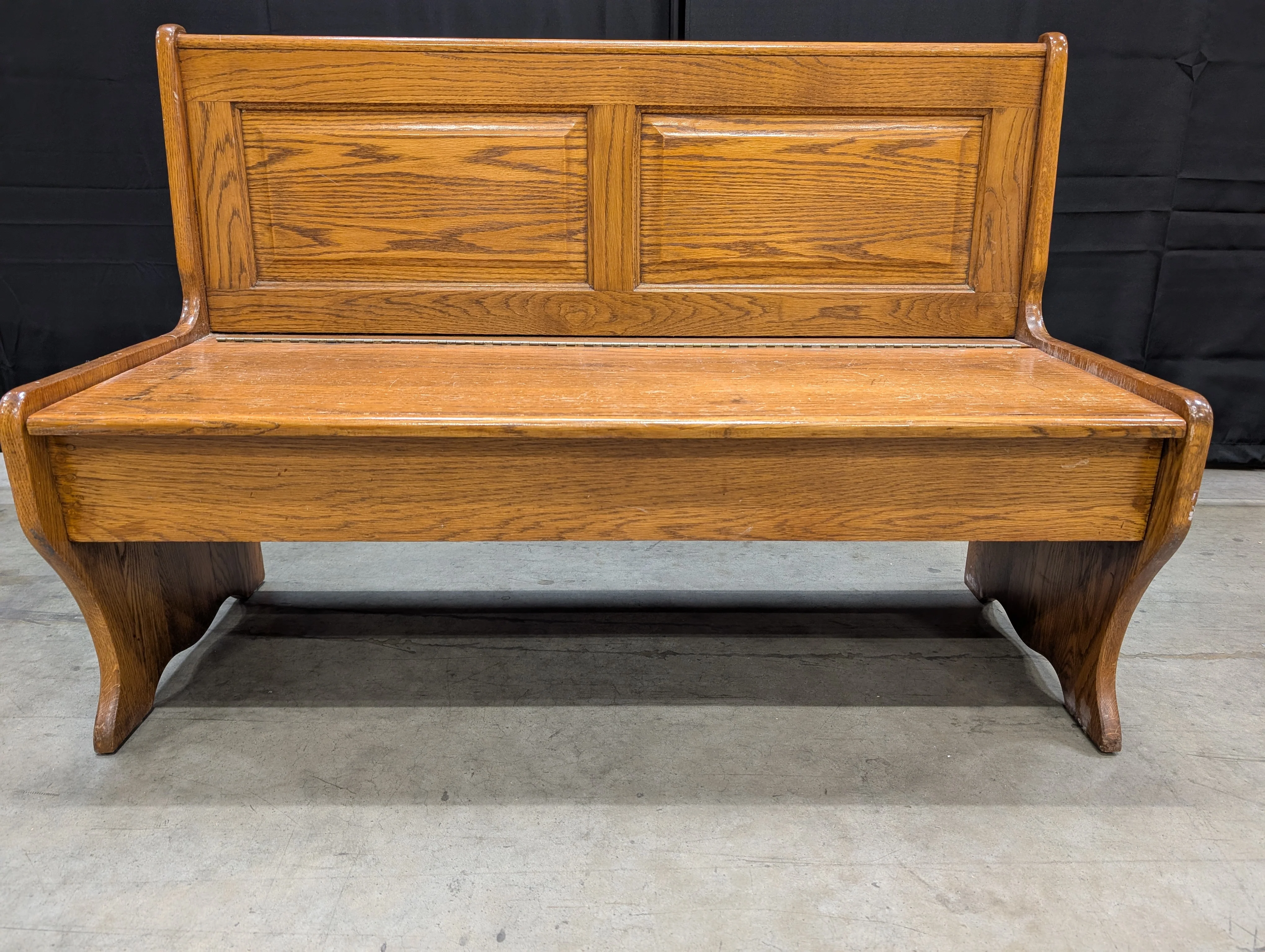 Rustic Wooden Church Pew - Image 3