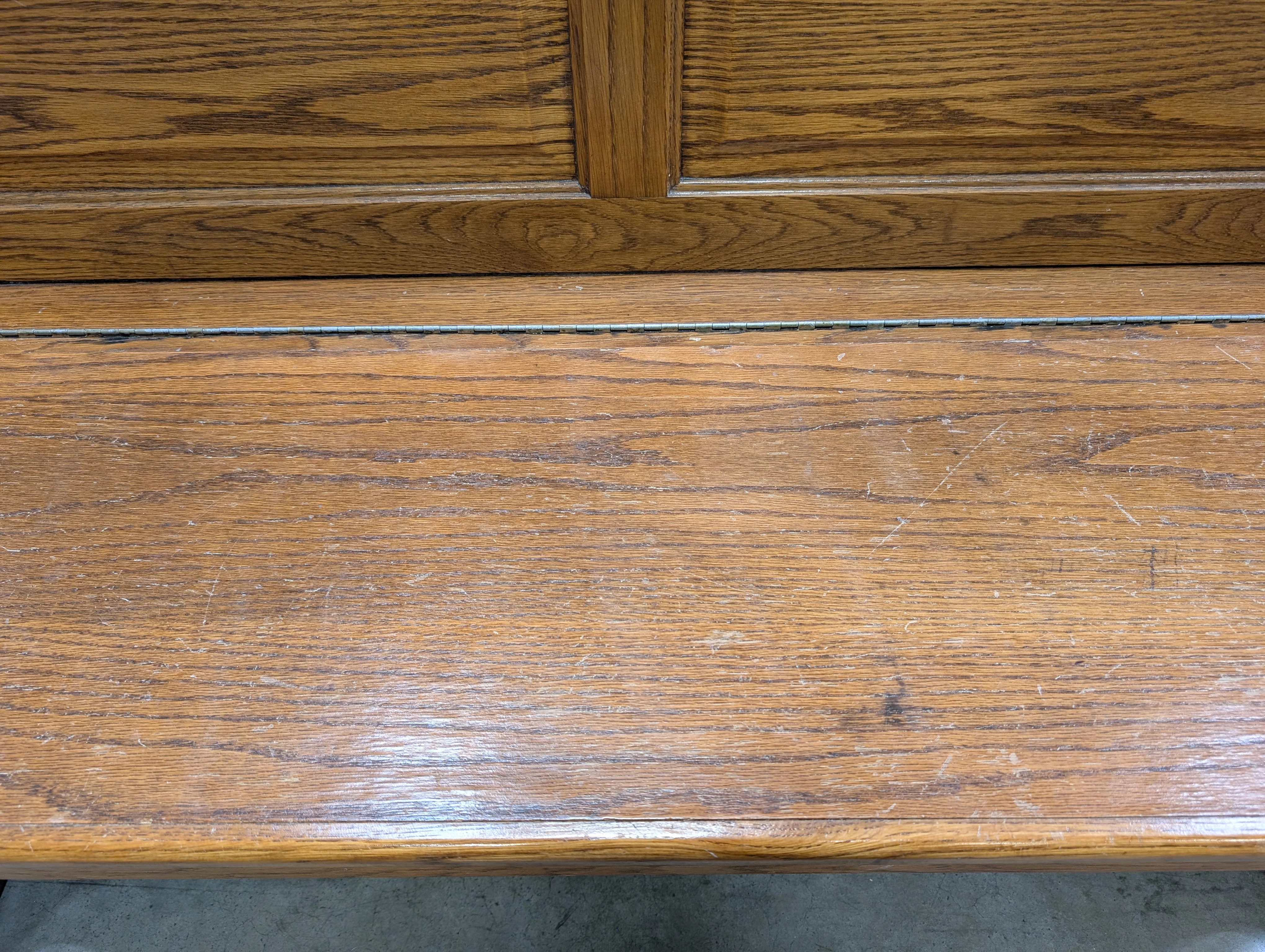 Rustic Wooden Church Pew - Image 7