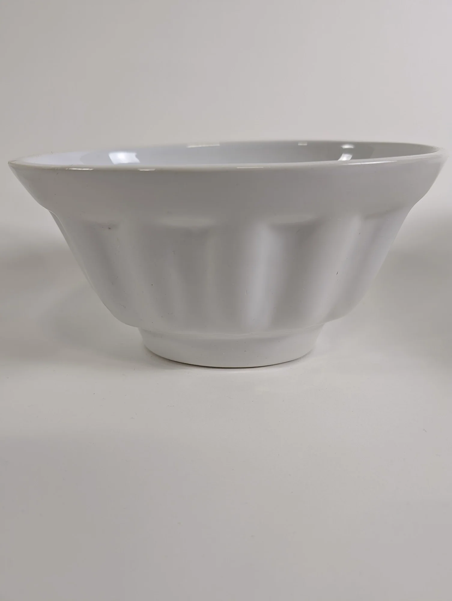 T.G. Green Ltd. White Fluted Ceramic Pudding Basin Mixing Bowl