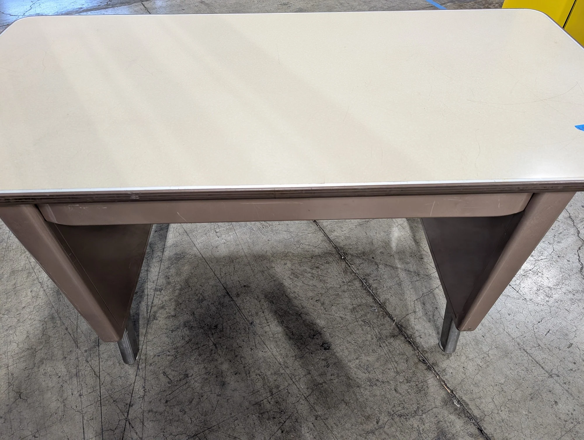 Sturdy Industrial Style Office Desk with Laminate Top