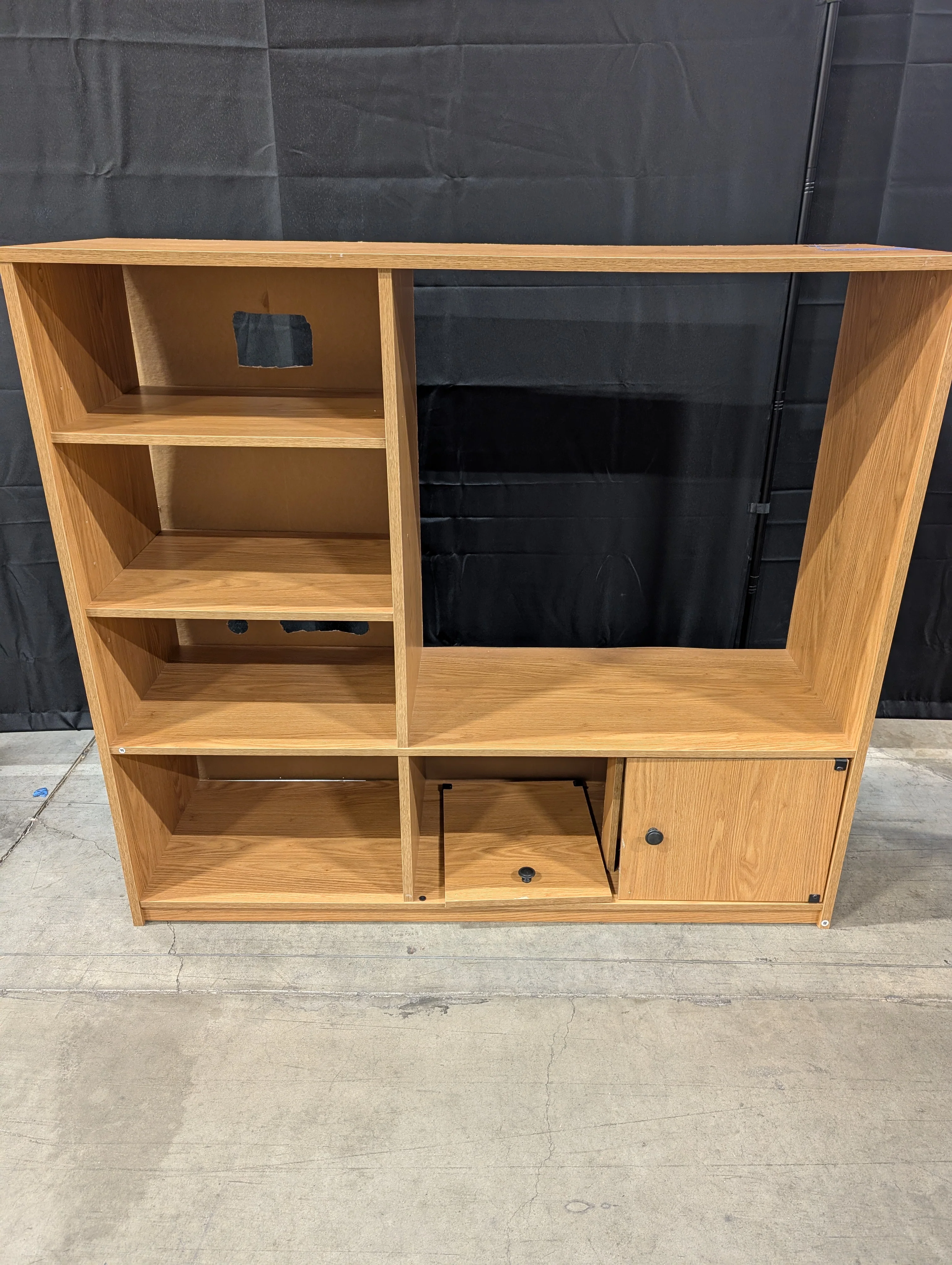 Modern Wood Tone Broken Shelf - Image 2