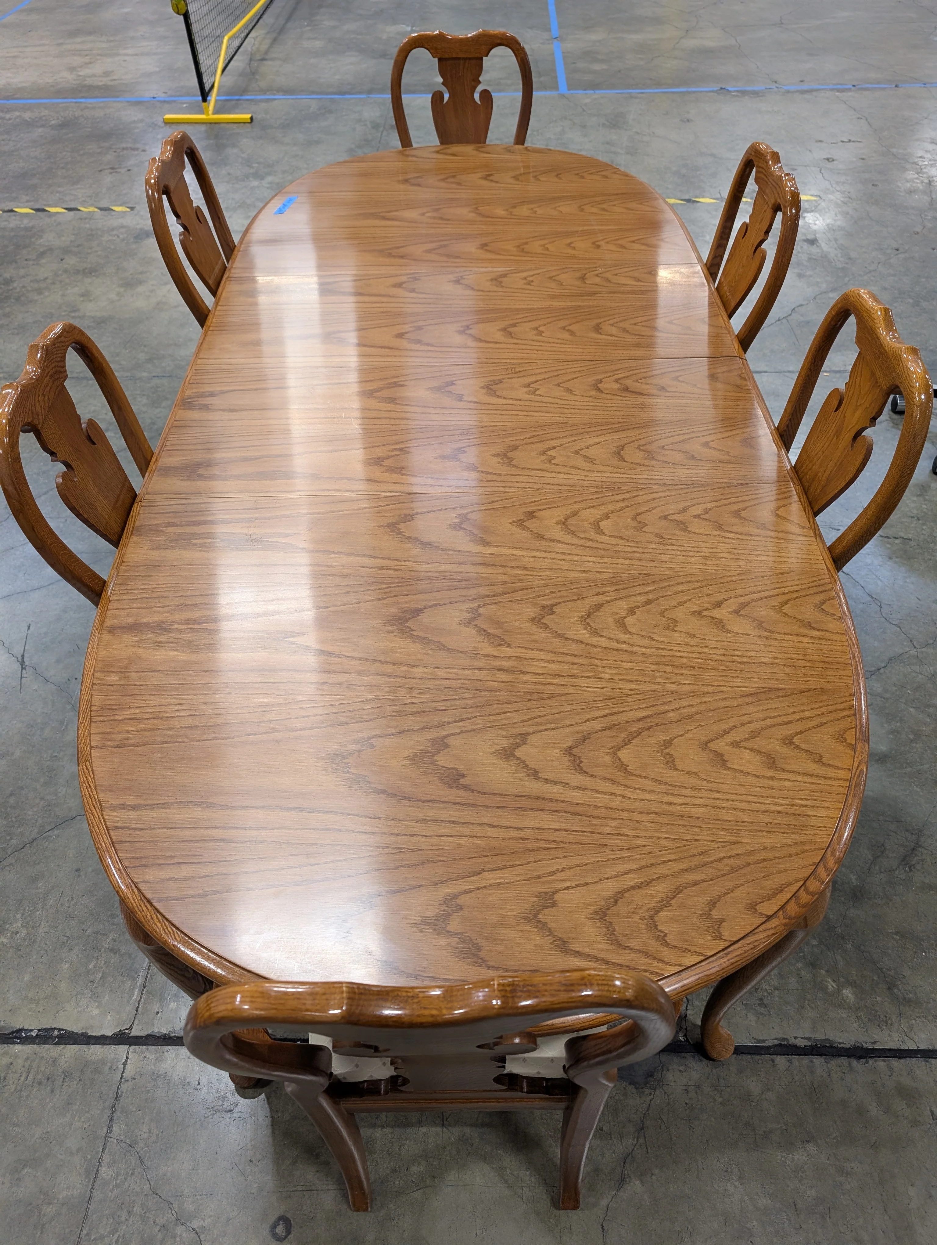 Thomasville Wood Dining Table with Six Chairs - Image 4