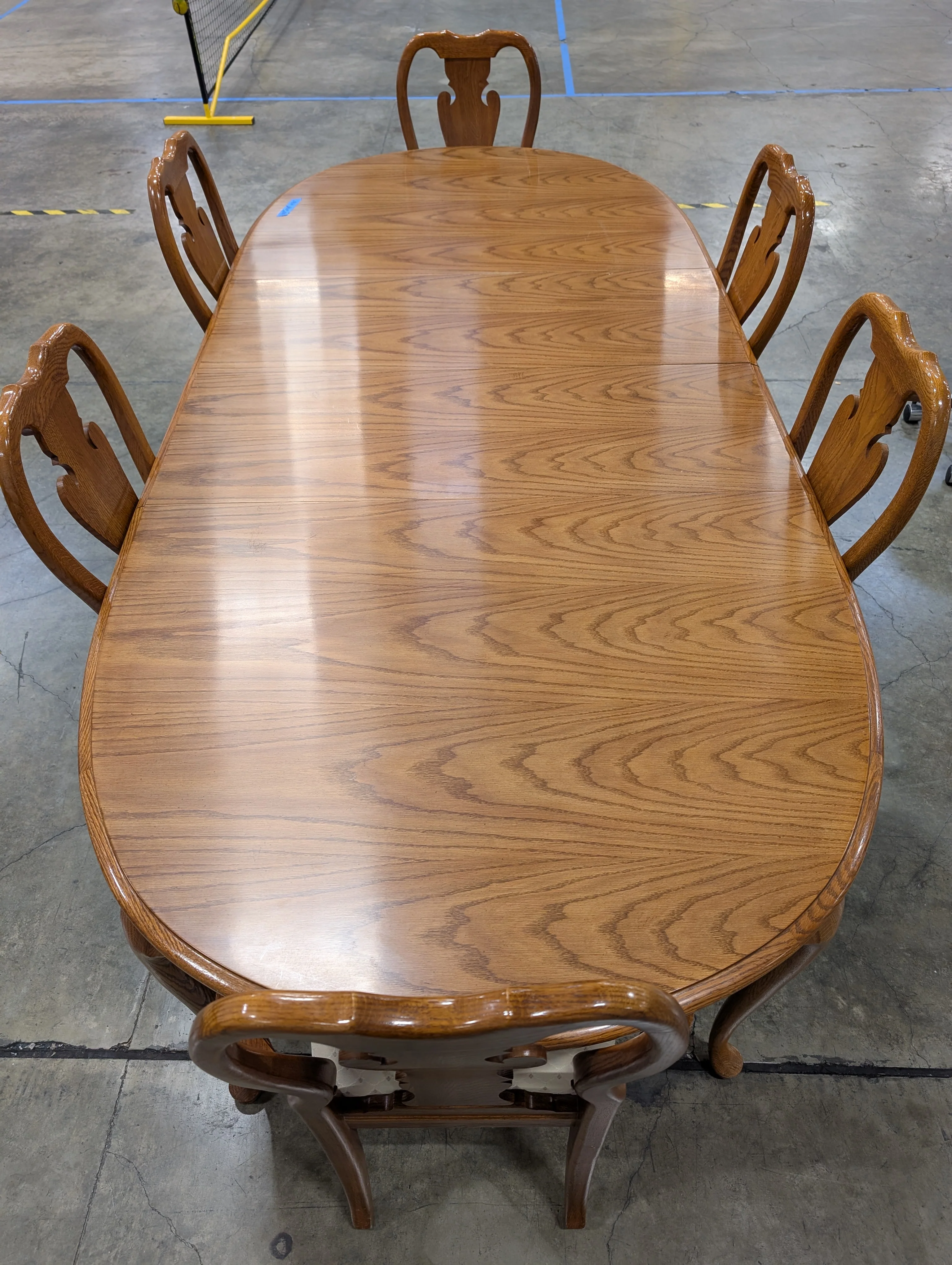 Thomasville Wood Dining Table with Six Chairs - Image 5