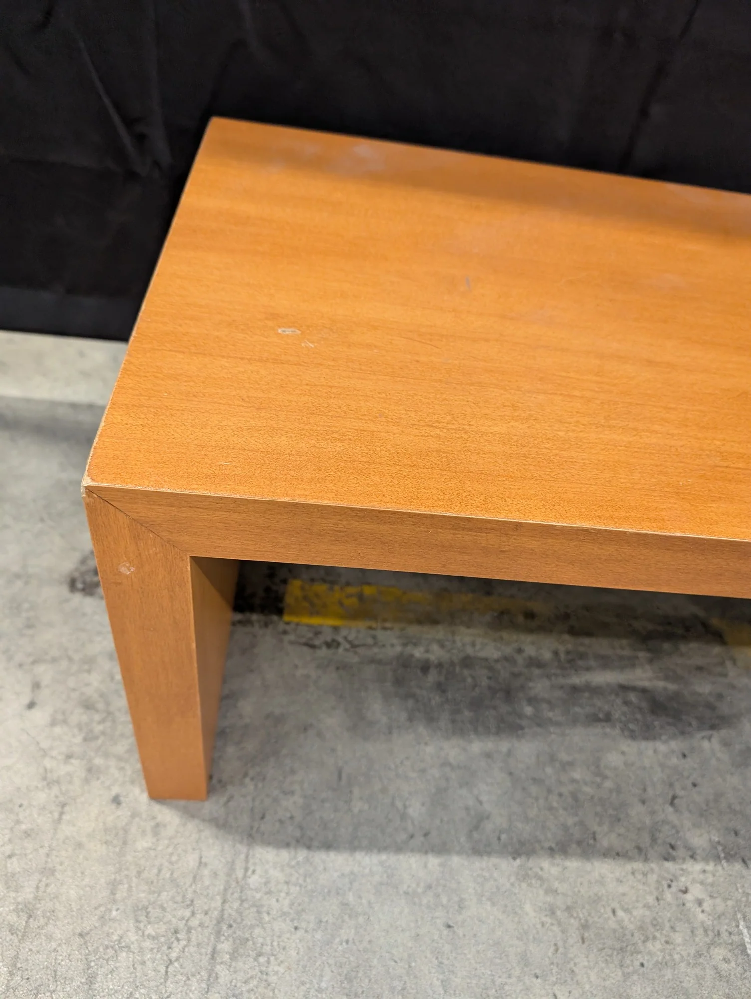Contemporary Low Profile Wood Laminate Coffee Table - Minimalist Design - Image 3