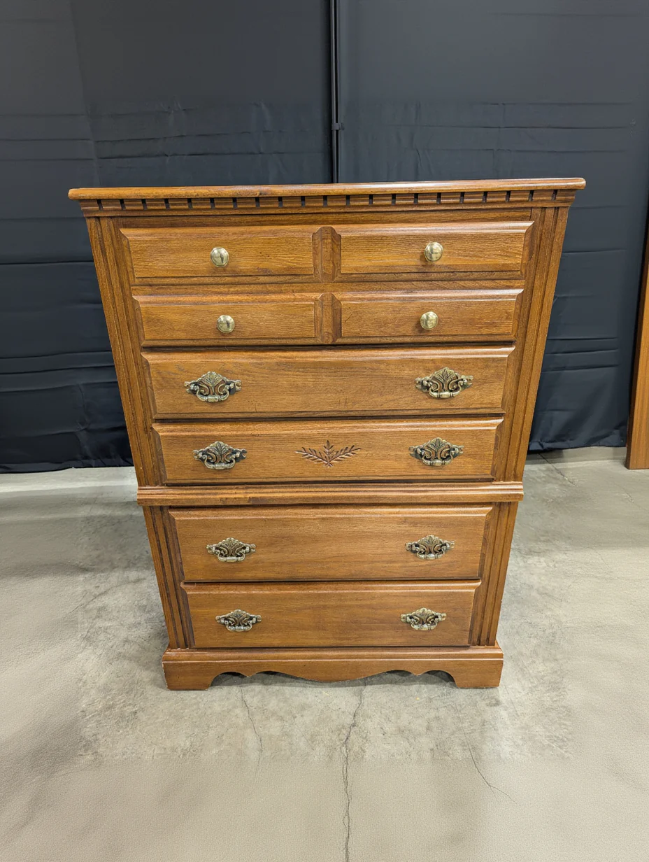 Broyhill Wood Dresser with Five Drawers