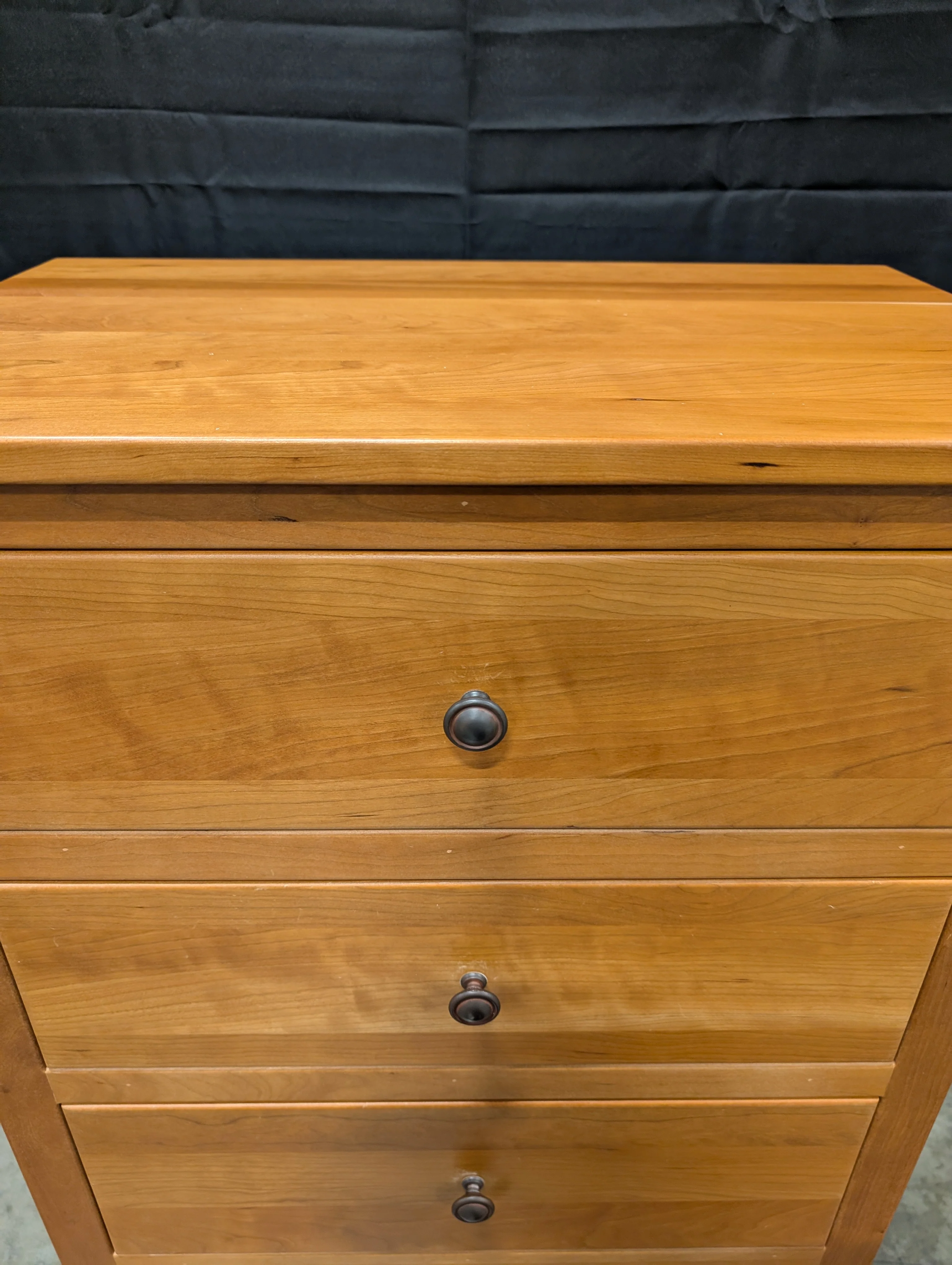 Classic Cherry Wood 5-Drawer Tall Chest - Very Good Condition Storage - Image 4