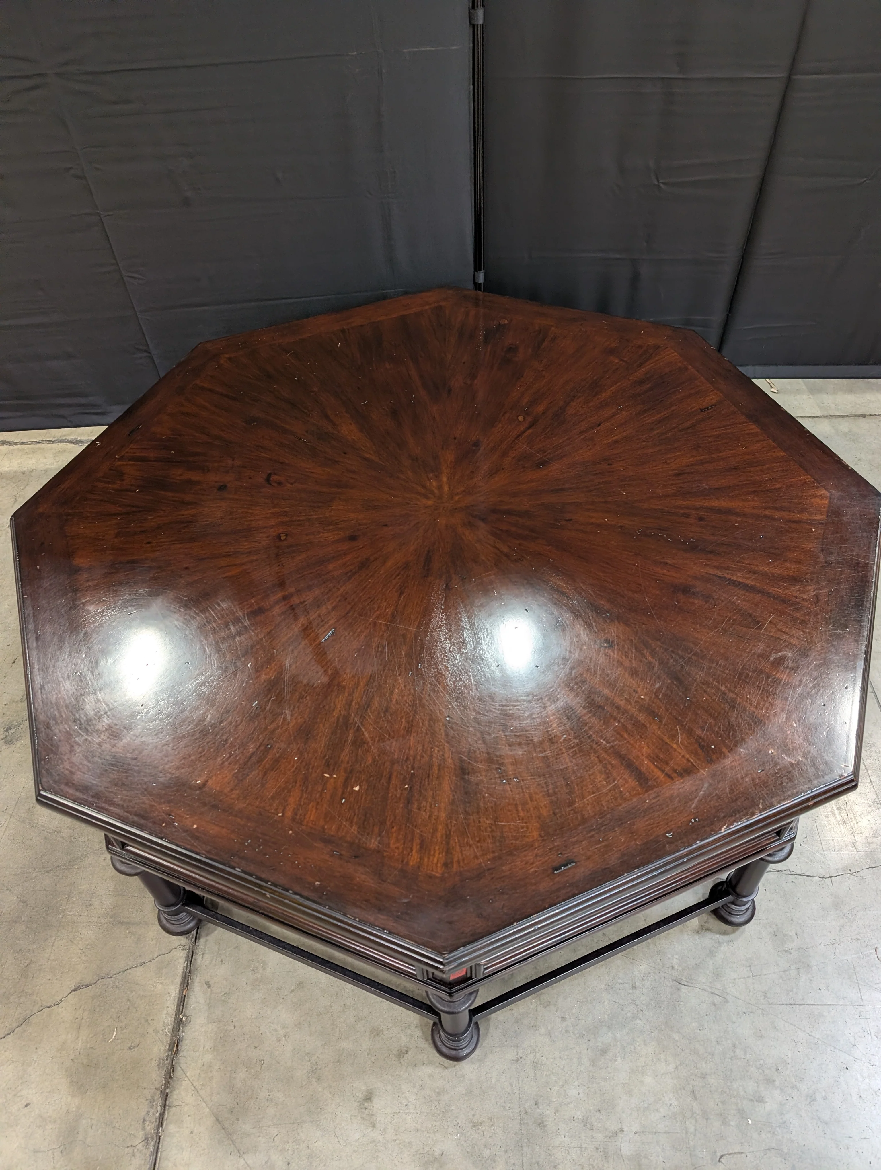 Hexagon Hardwood Coffee Table - Image 2