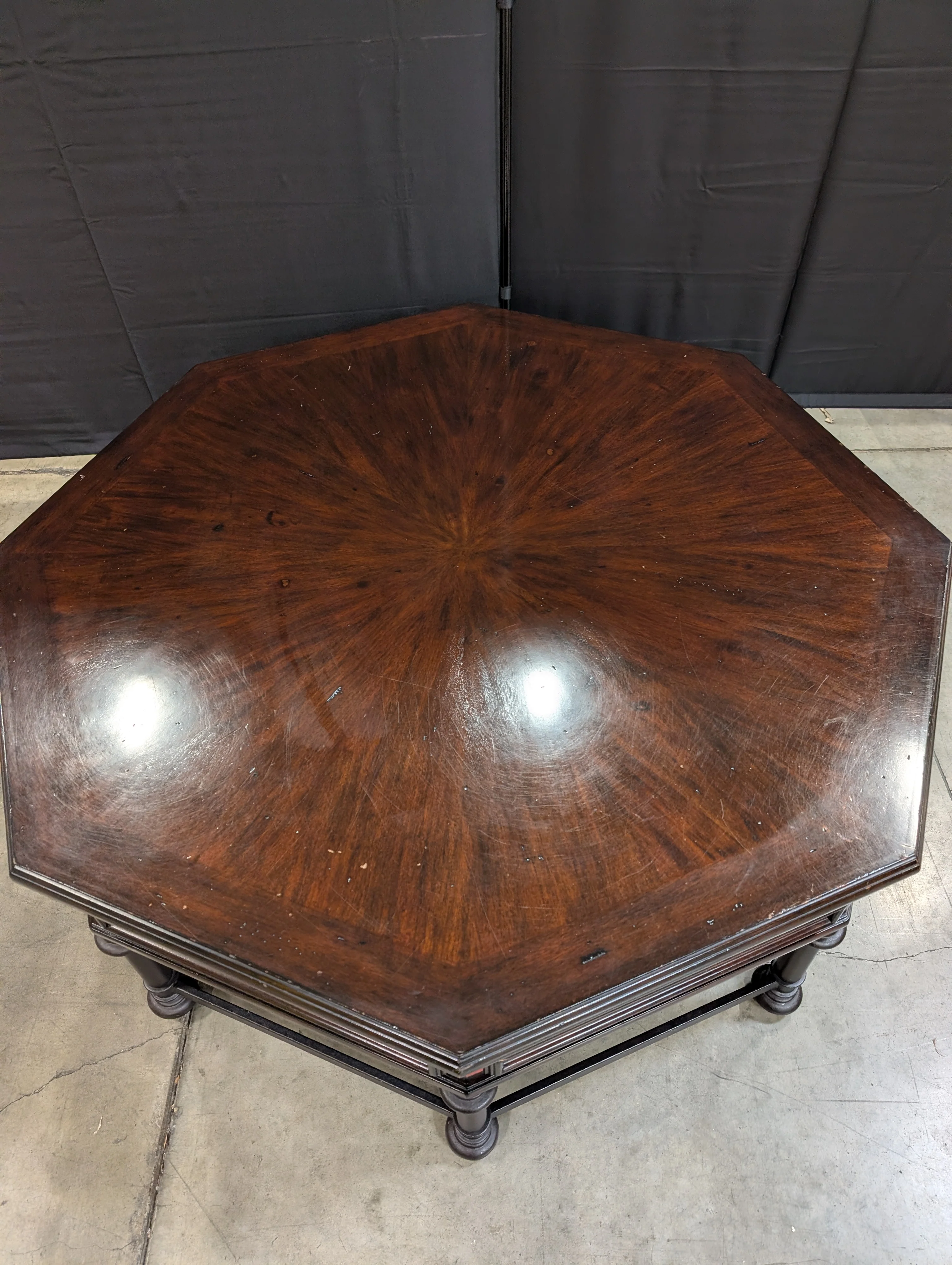 Hexagon Hardwood Coffee Table - Image 3