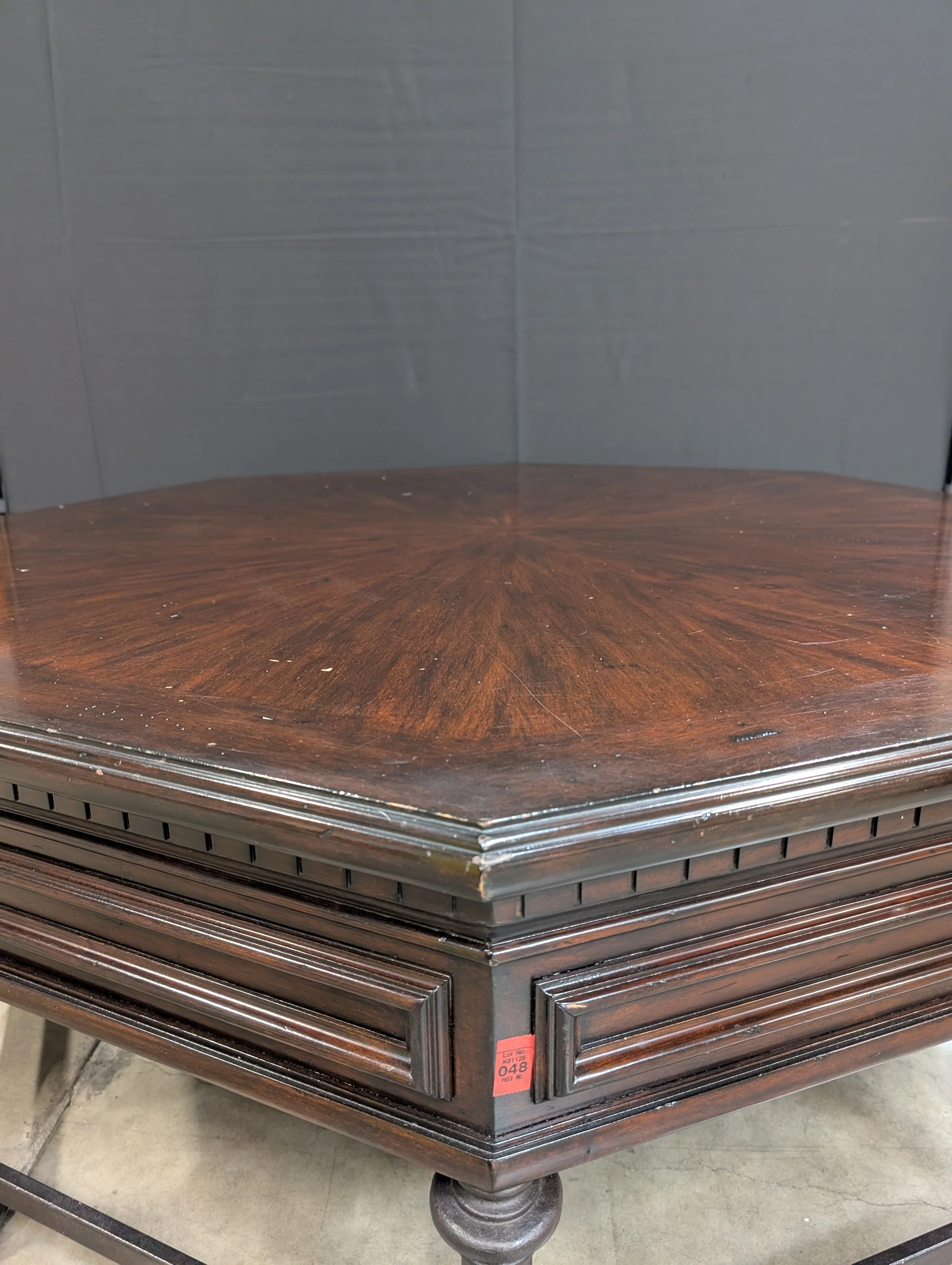 Hexagon Hardwood Coffee Table - Image 4