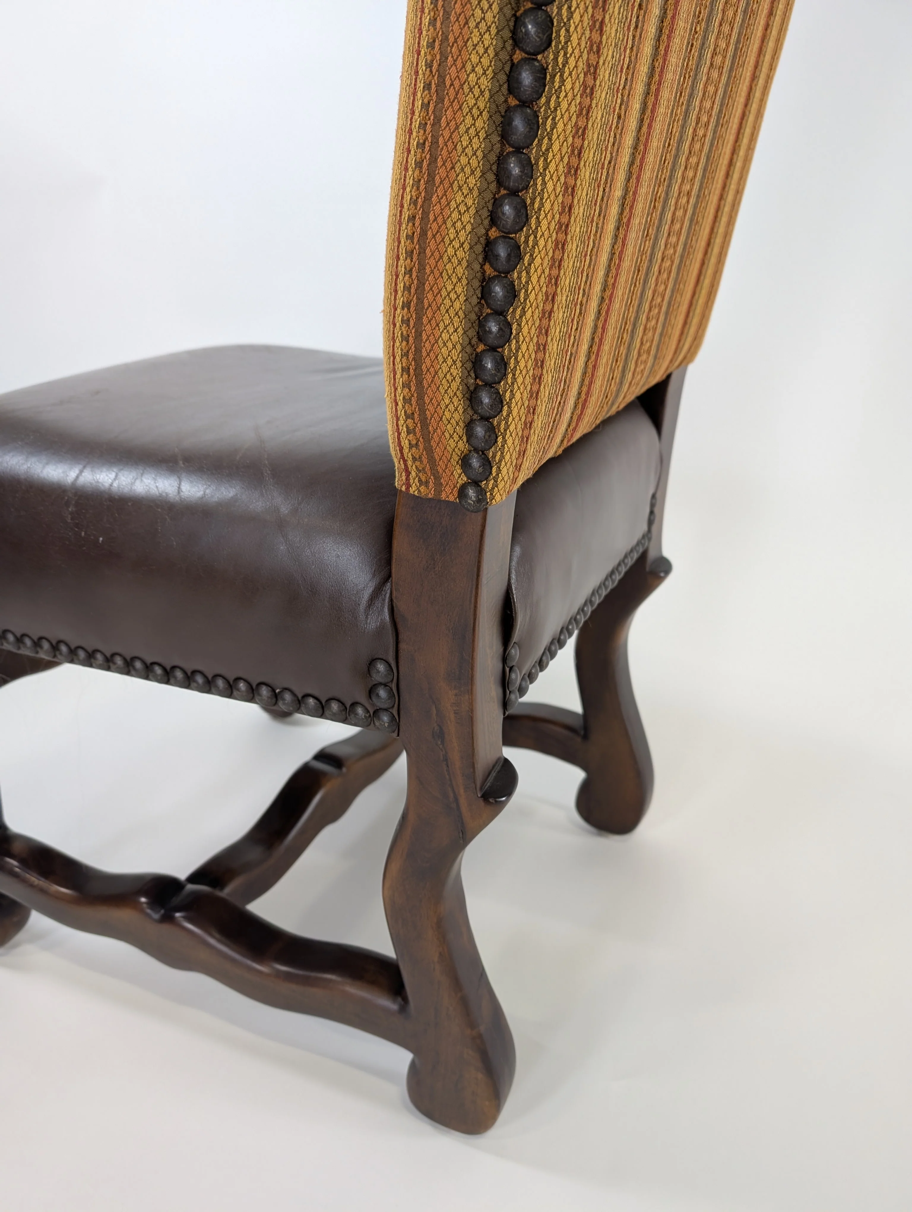 Four Traditional High-Back Dining Chairs - Image 9
