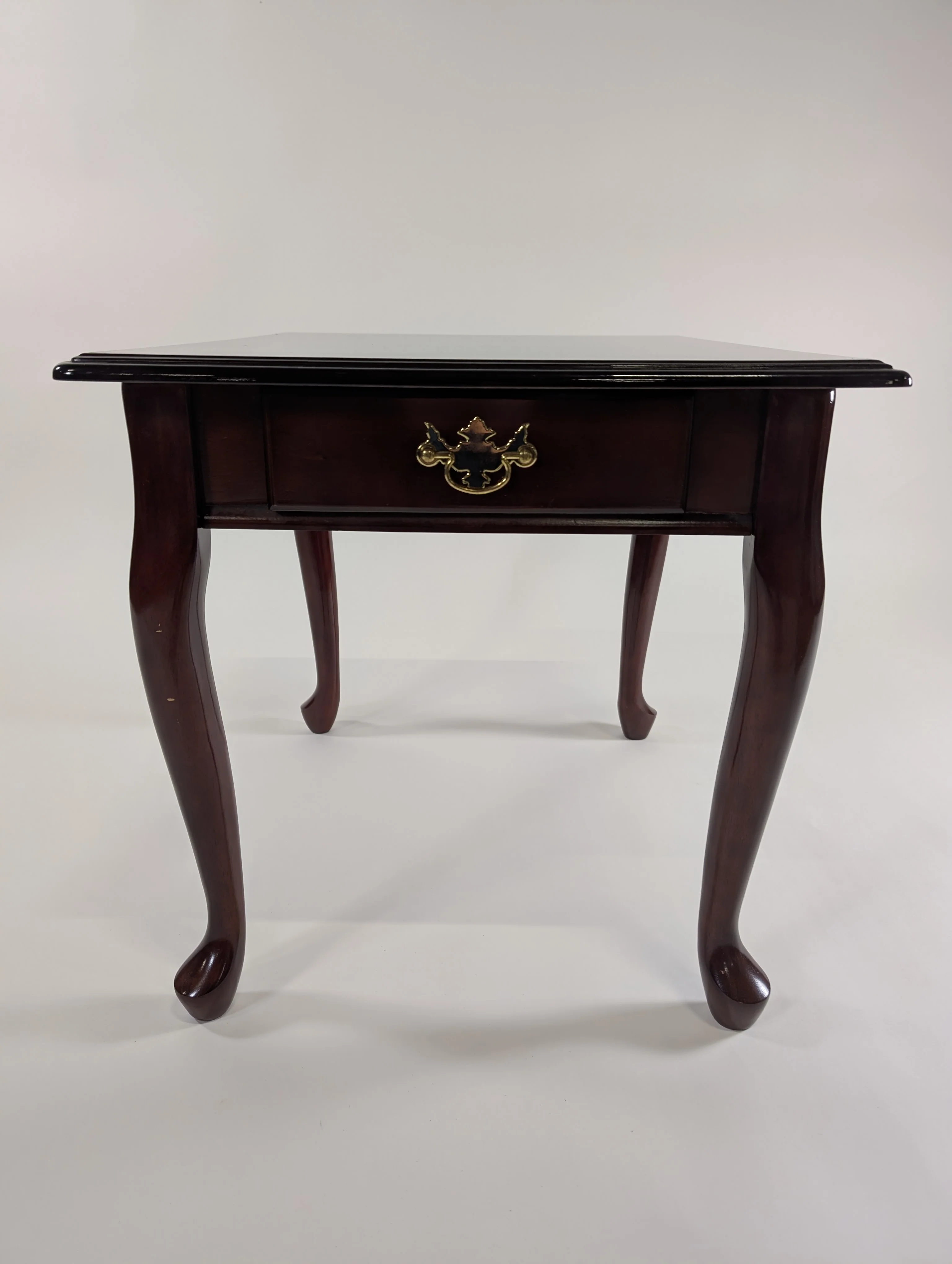 Traditional Dark Wood Side Table