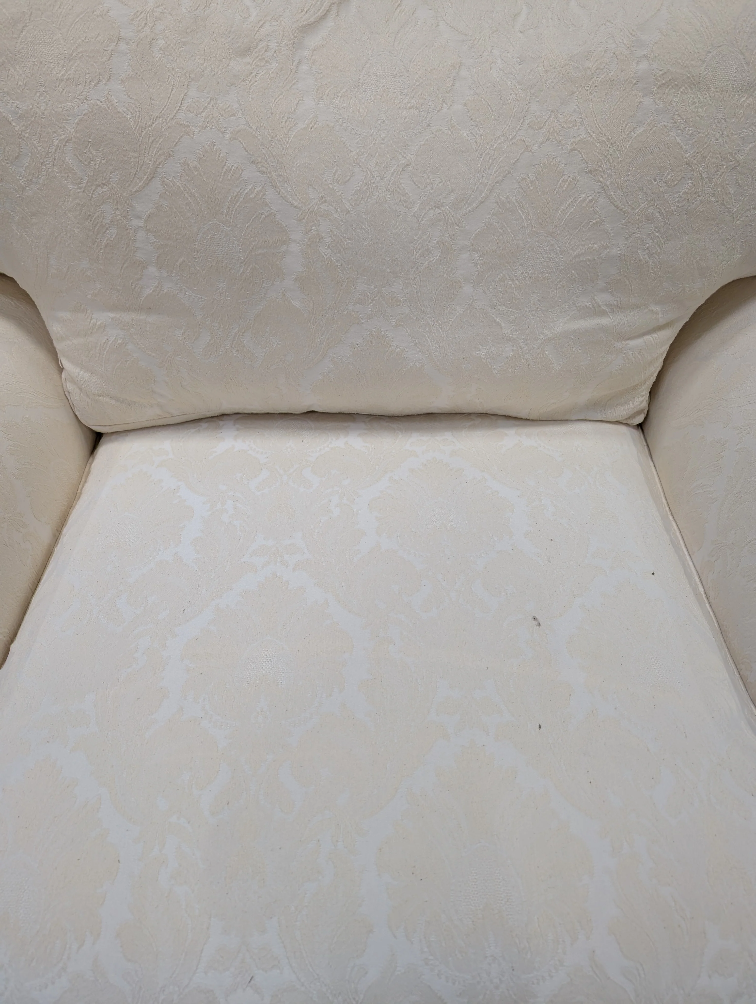 Charming Off-White Traditional Armchair - Image 4