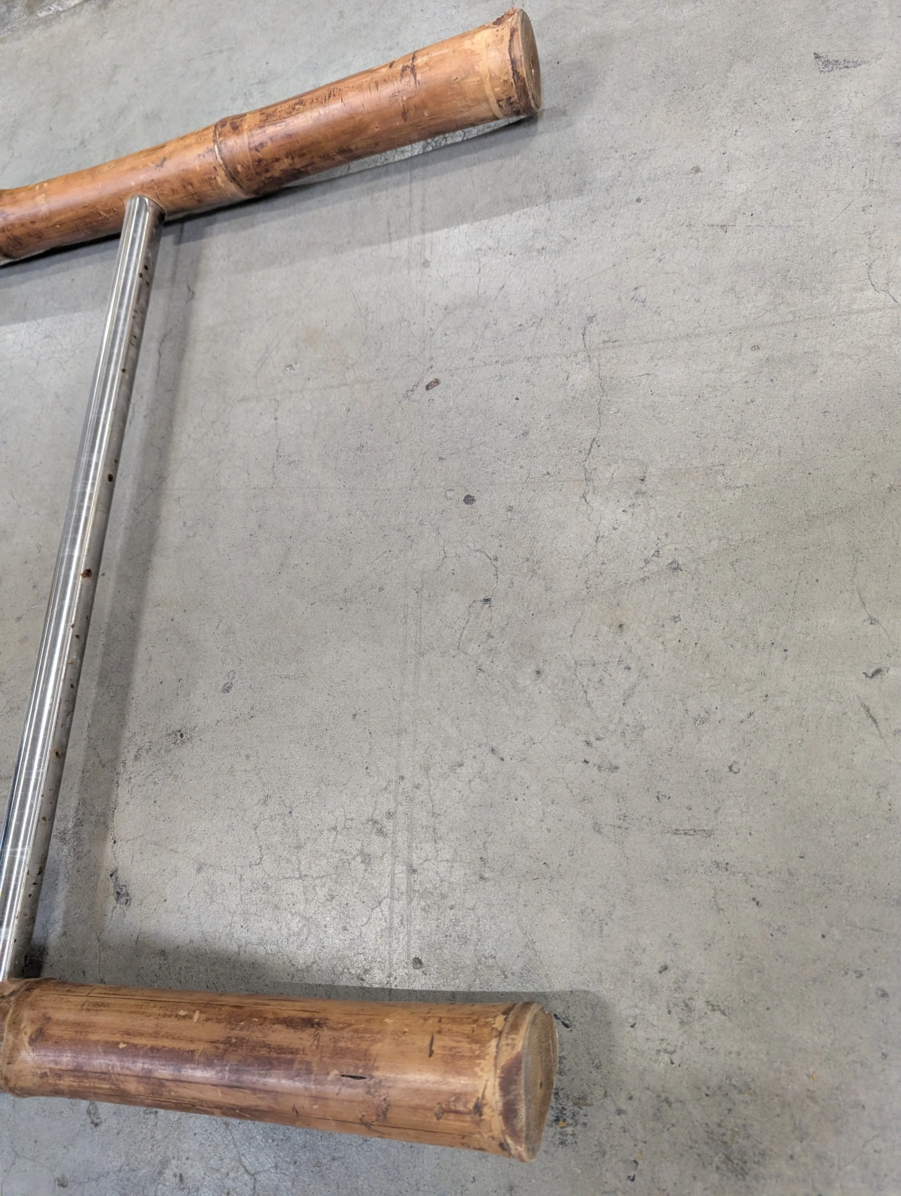 Bamboo and Metal Decor Ladder - Image 4
