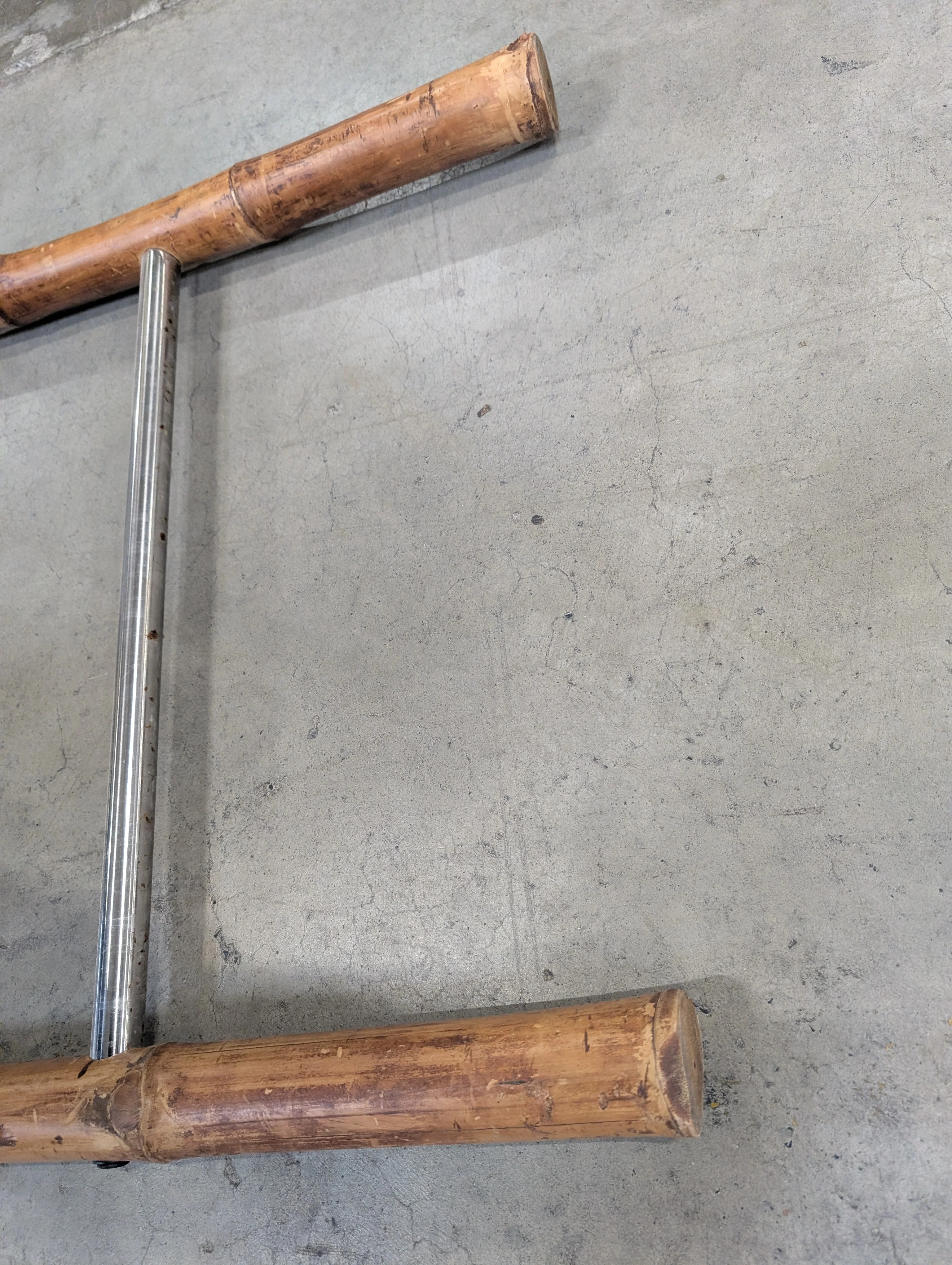 Bamboo and Metal Decor Ladder - Image 5