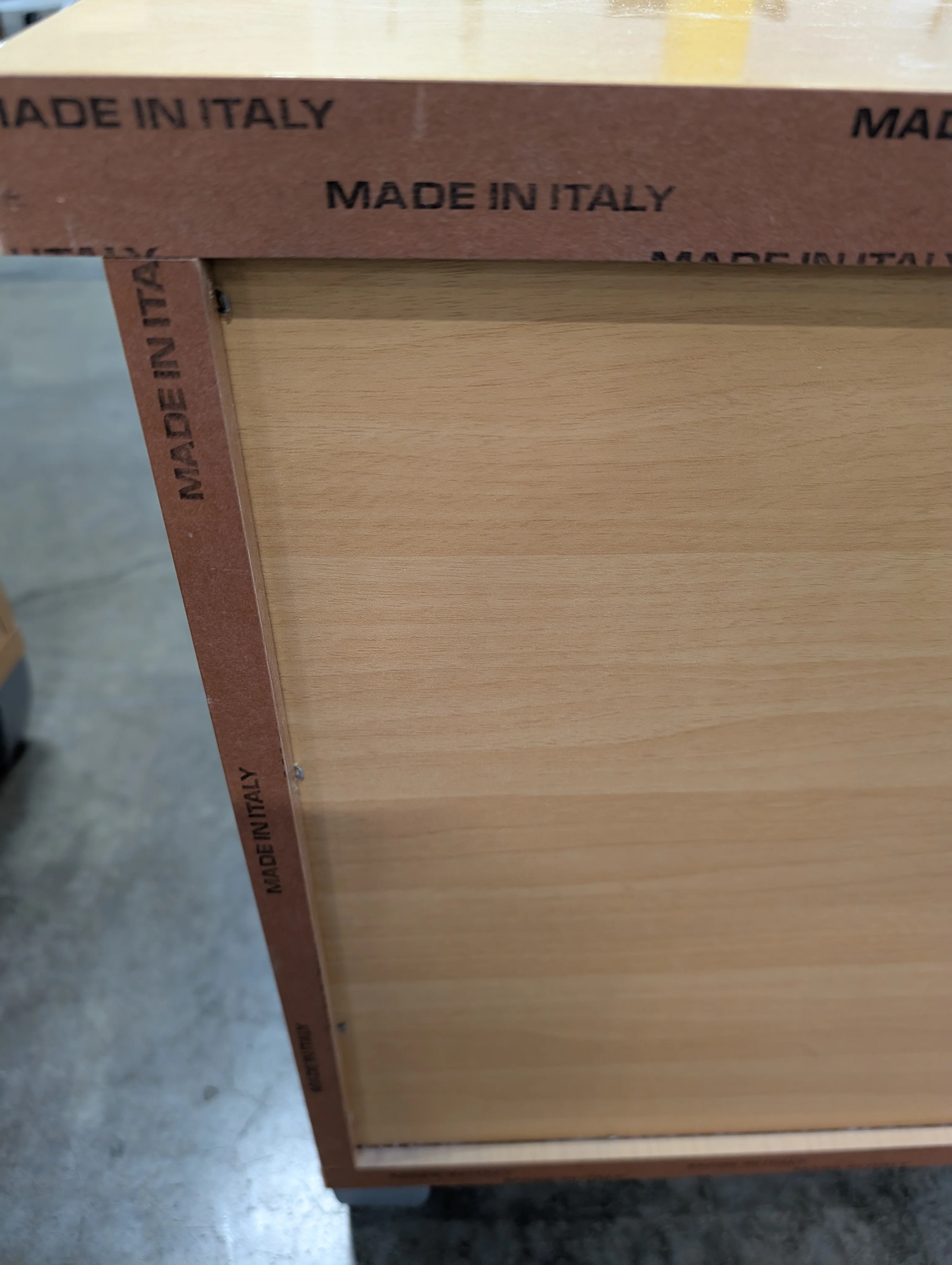 Modern Light Wood Two-Drawer Nightstand - Image 3