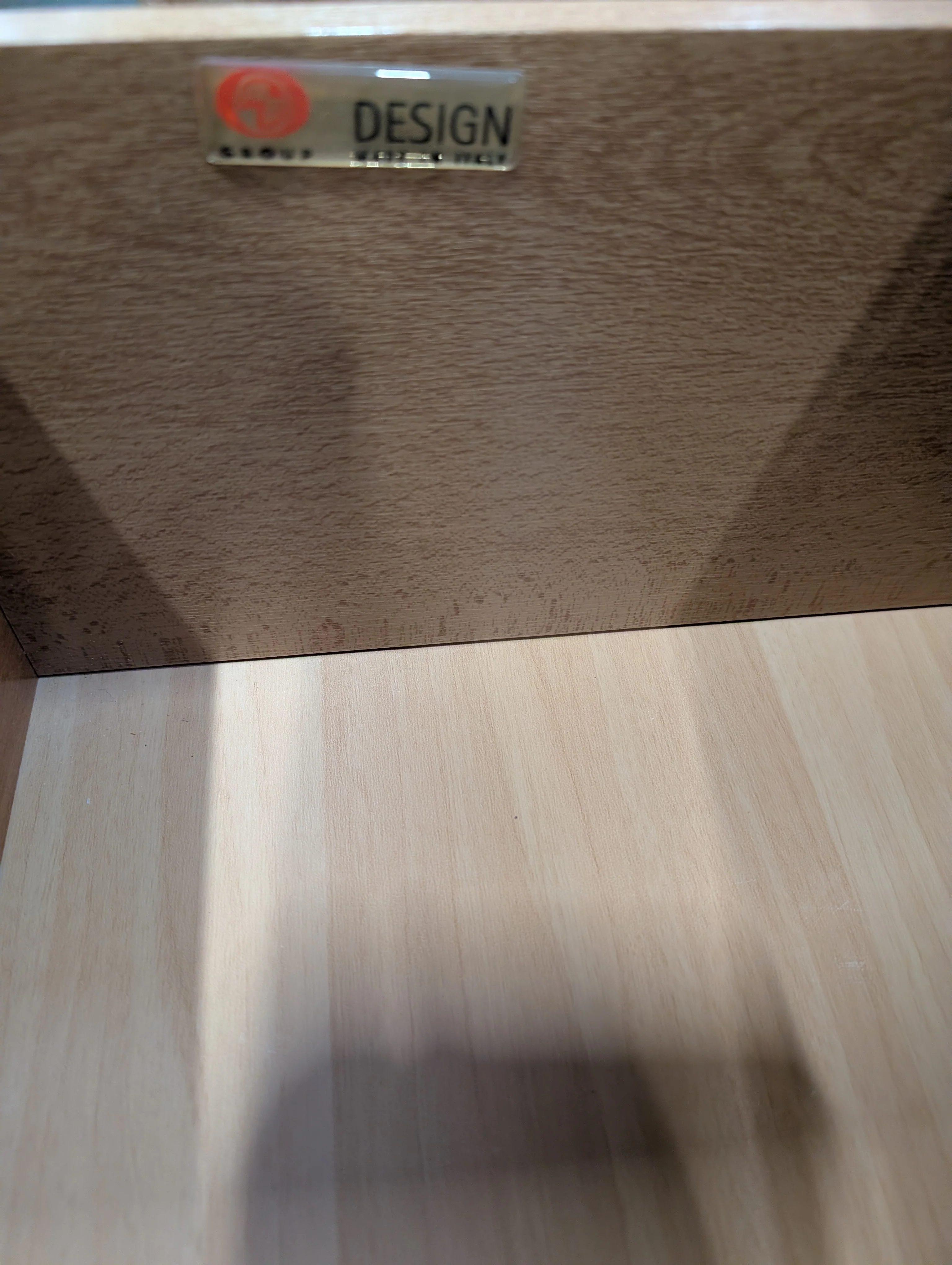 Modern Light Wood Two-Drawer Nightstand - Image 6