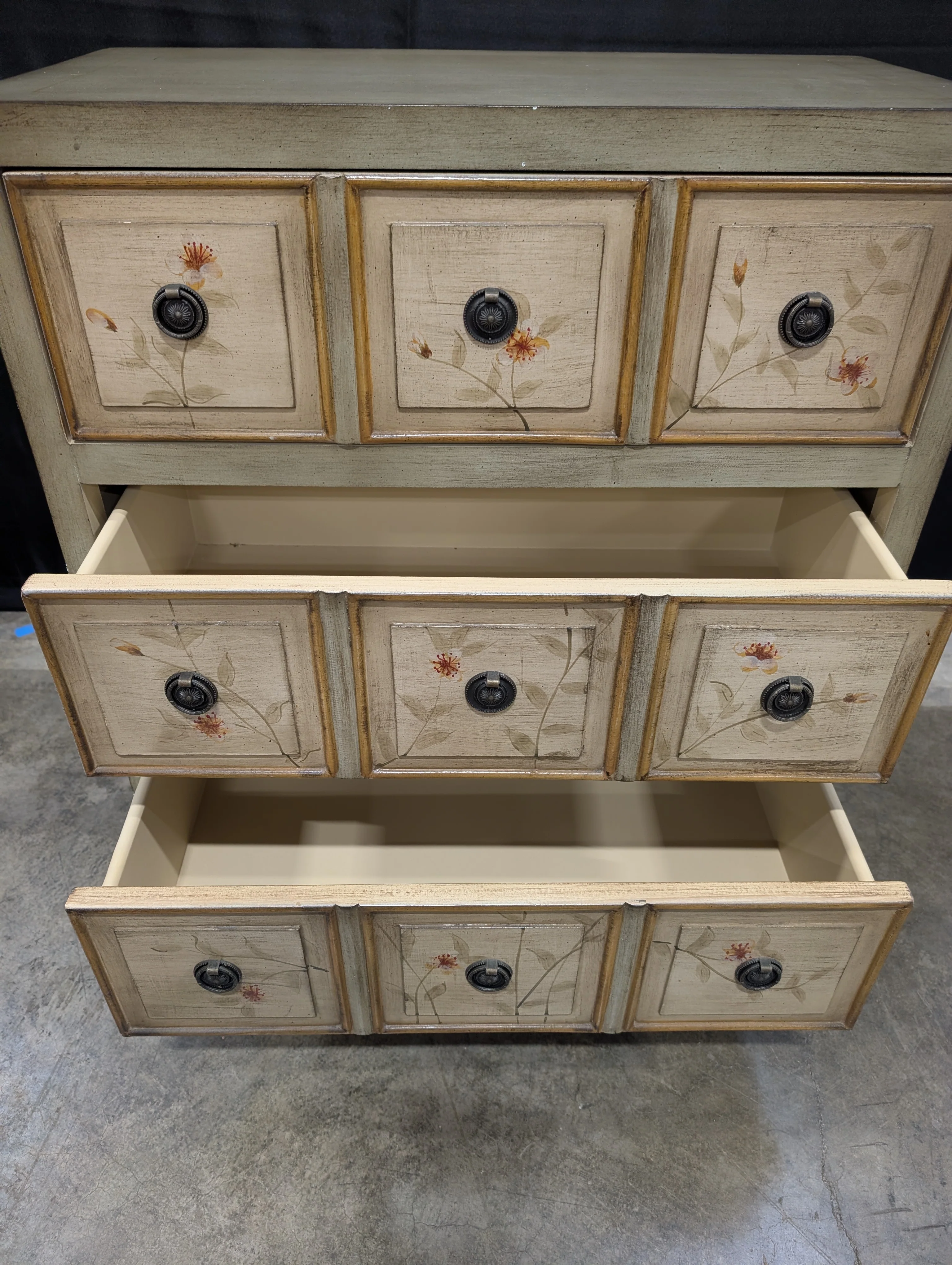 Apothecary Style Three Drawer Accent Chest - Image 2