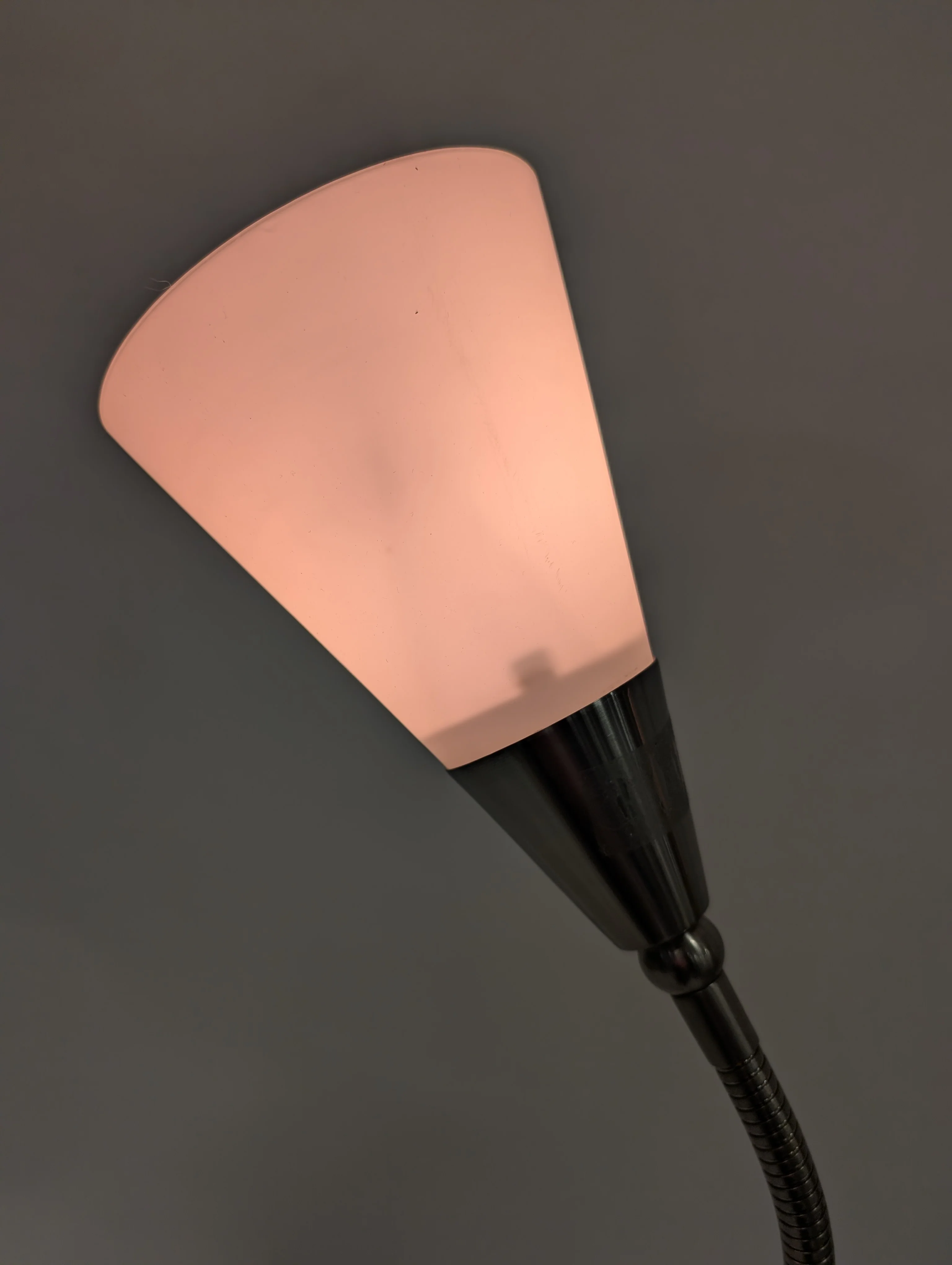 Modern Brushed Metal Torchiere Floor Lamp with Adjustable Reading Light - Image 4
