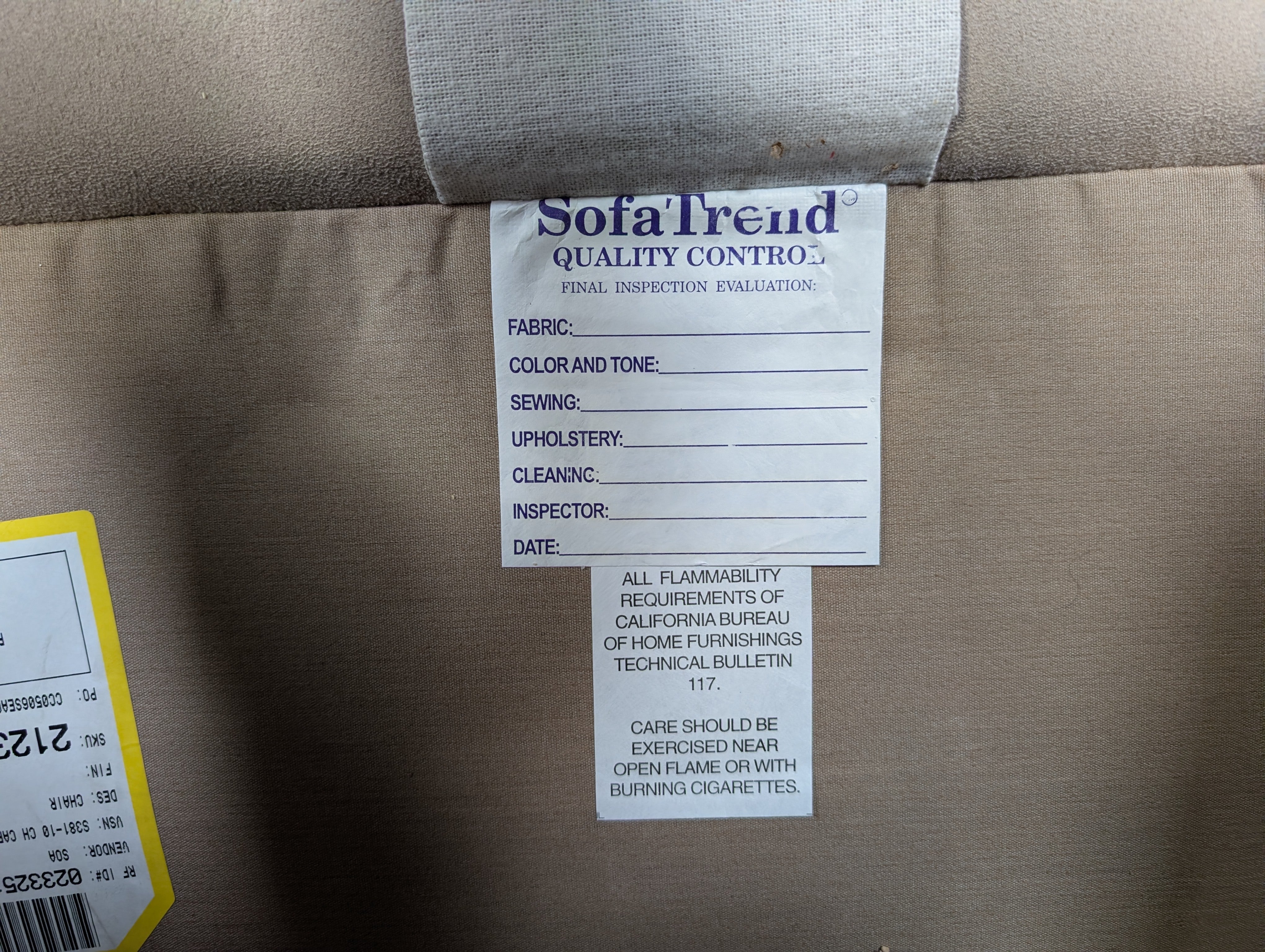 SofaTrend Upholstered Accent Armchair - Image 4