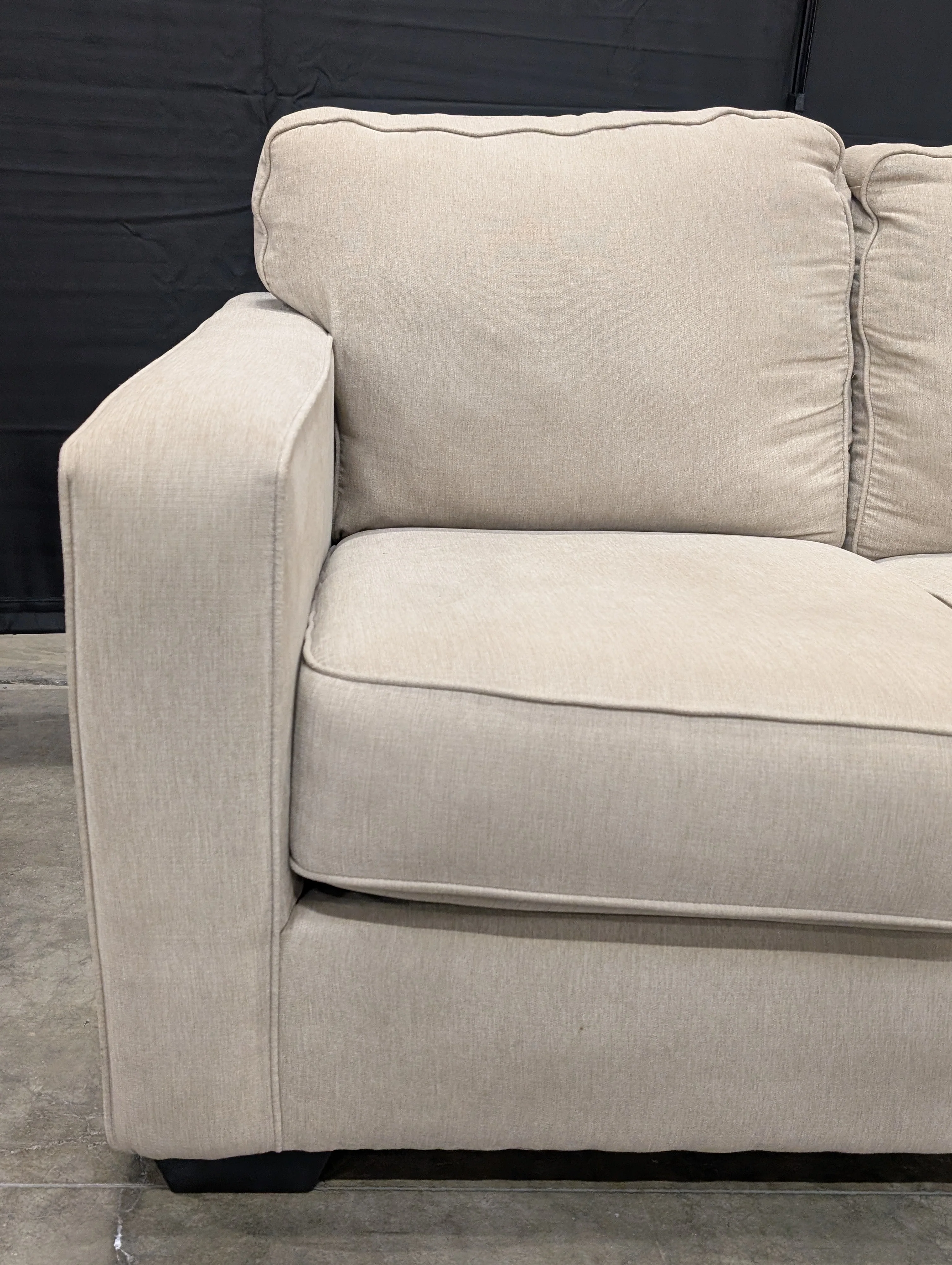 Ashley Furniture Neutral Fabric Two-Seater Sofa - Image 3