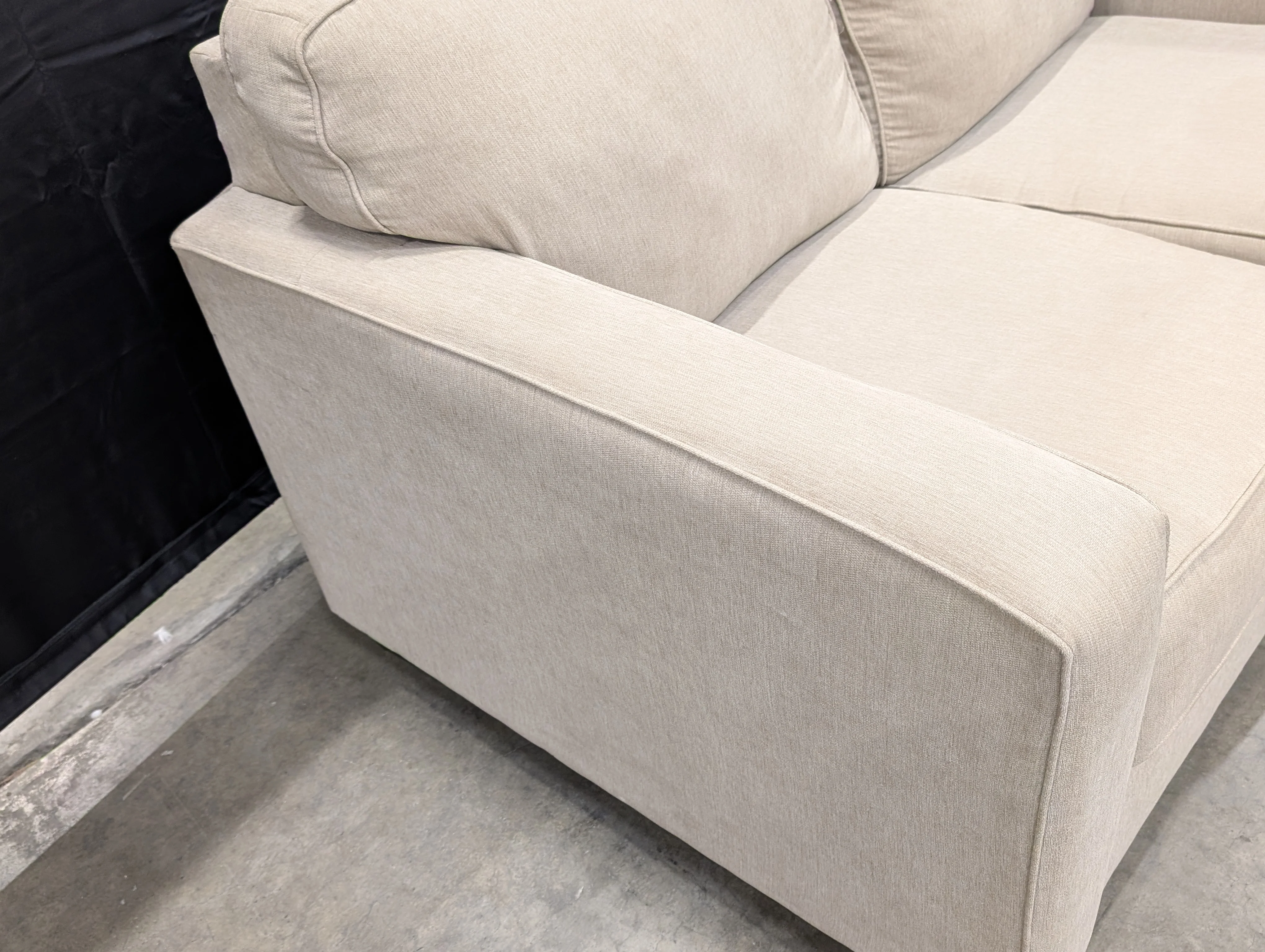 Ashley Furniture Neutral Fabric Two-Seater Sofa - Image 4