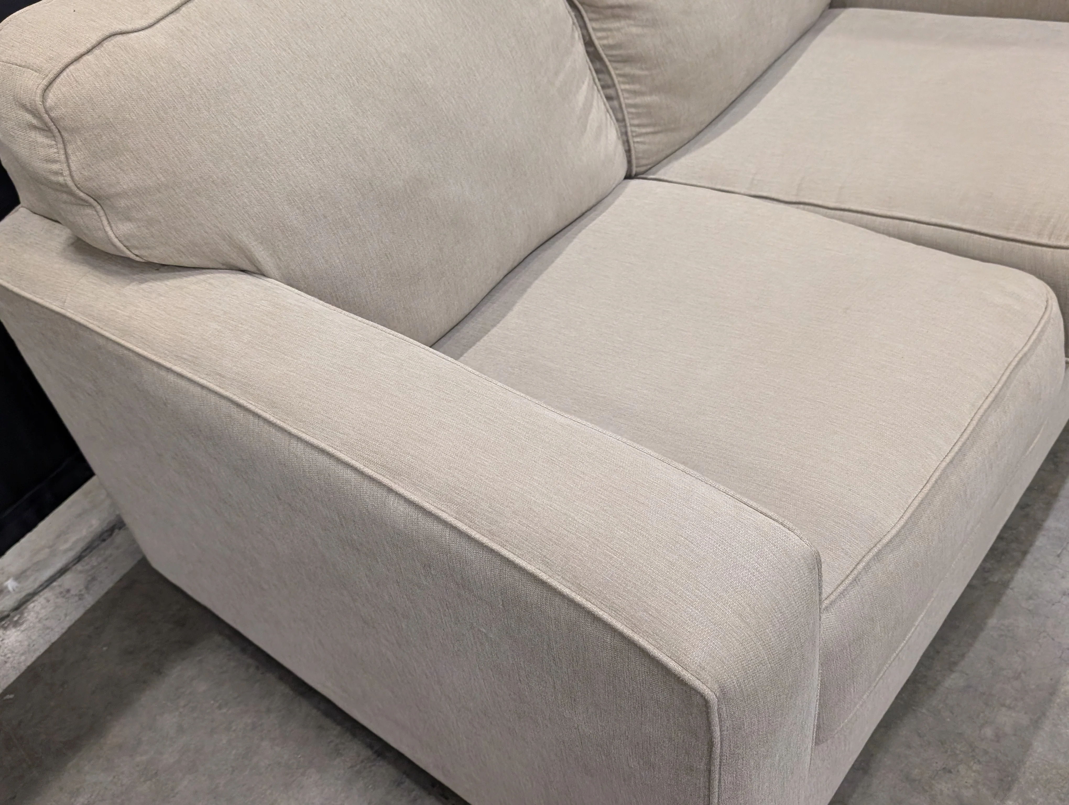 Ashley Furniture Neutral Fabric Two-Seater Sofa - Image 5
