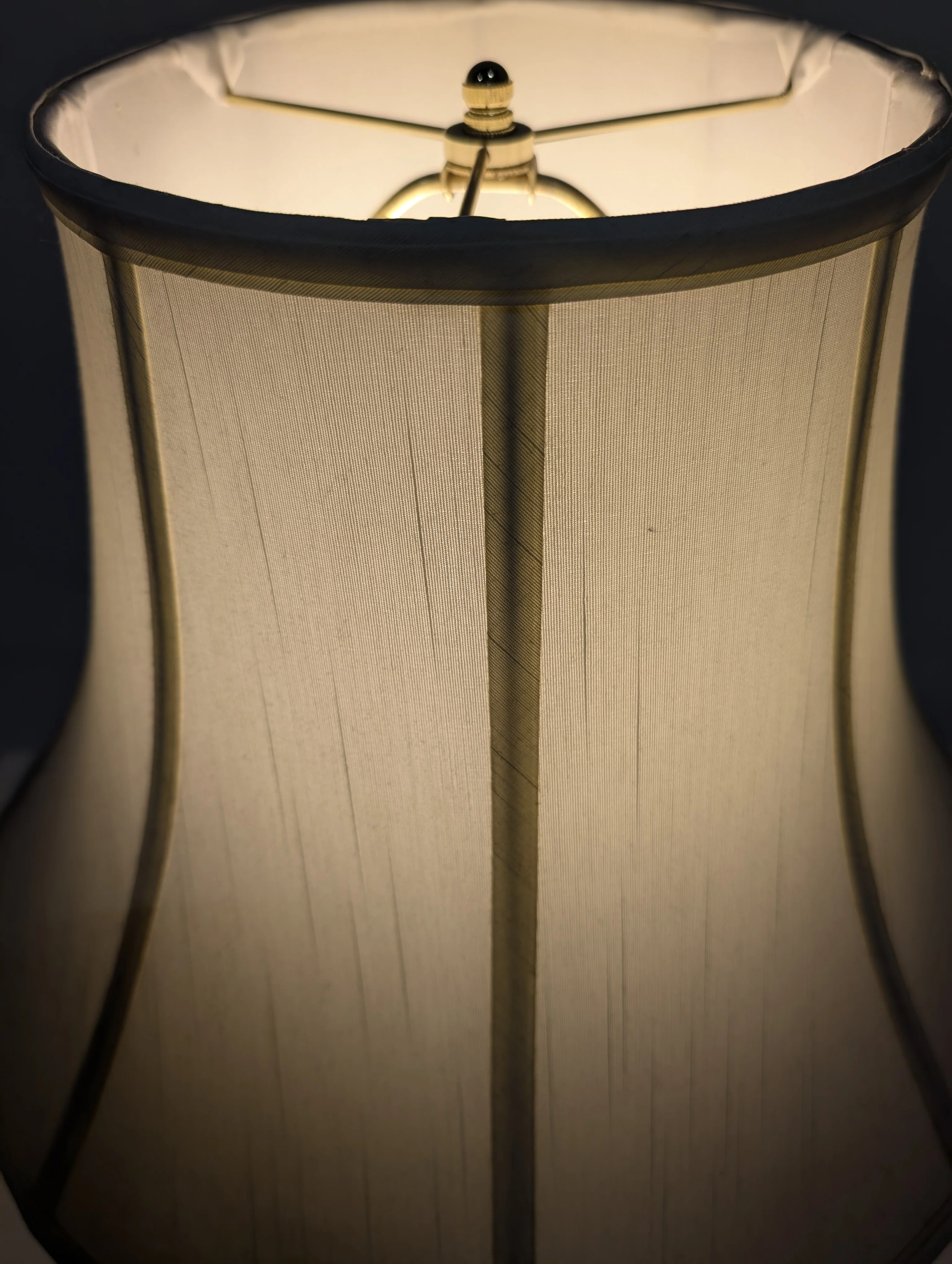 Artisan Mosaic Glass Table Lamp with Fabric Bell Shade - Image 10