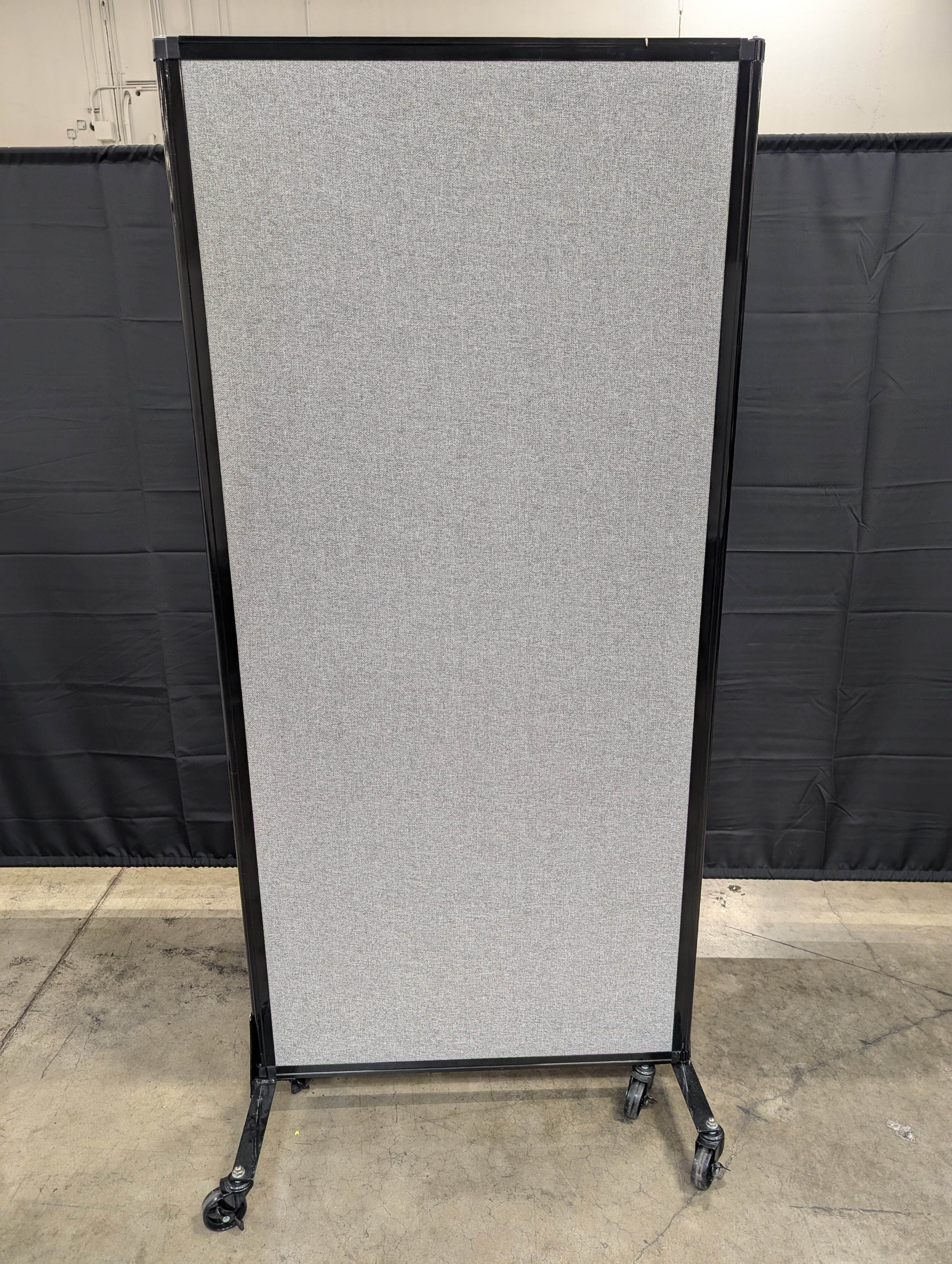 Mobile Gray Fabric Office Partitions - Image 2