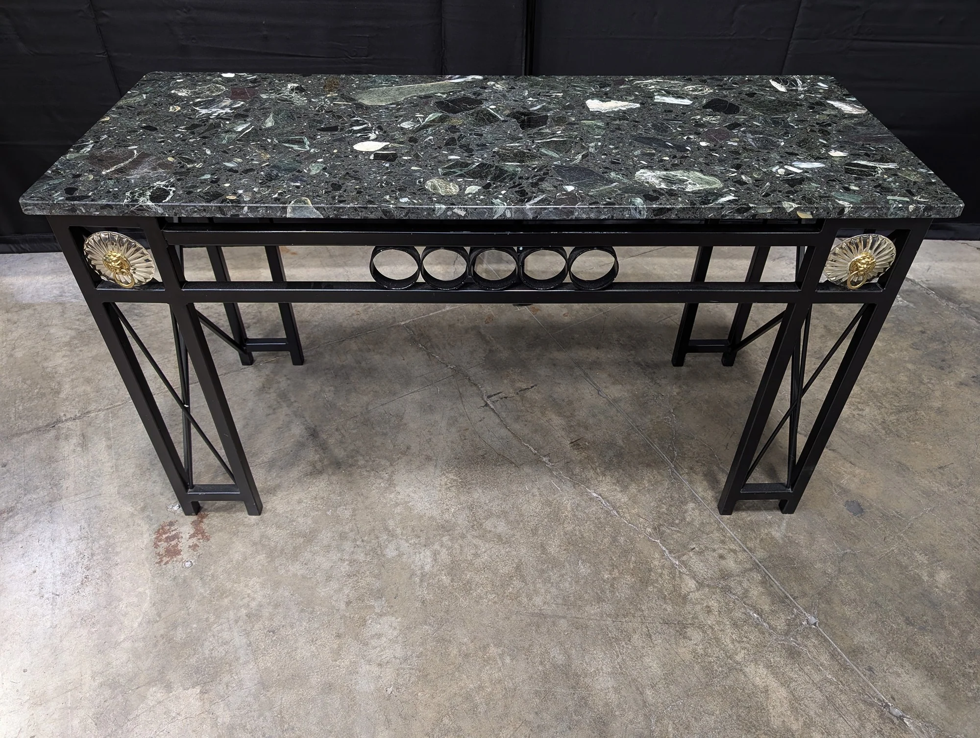 Green Marbled Side Table - Image 2