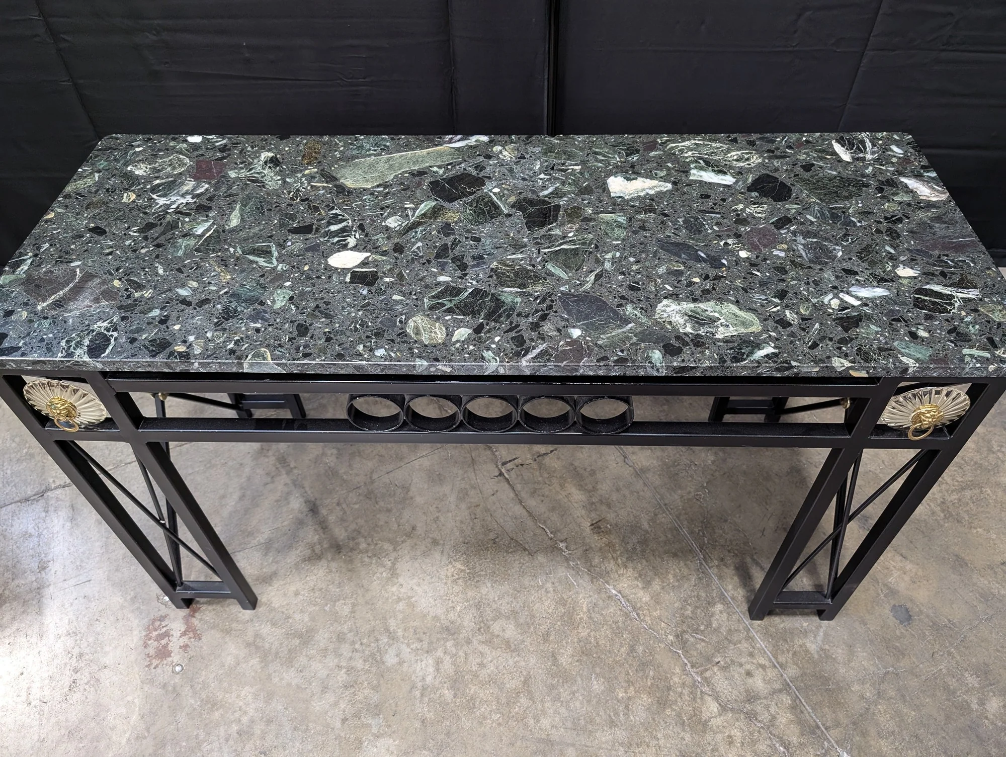 Green Marbled Side Table - Image 5