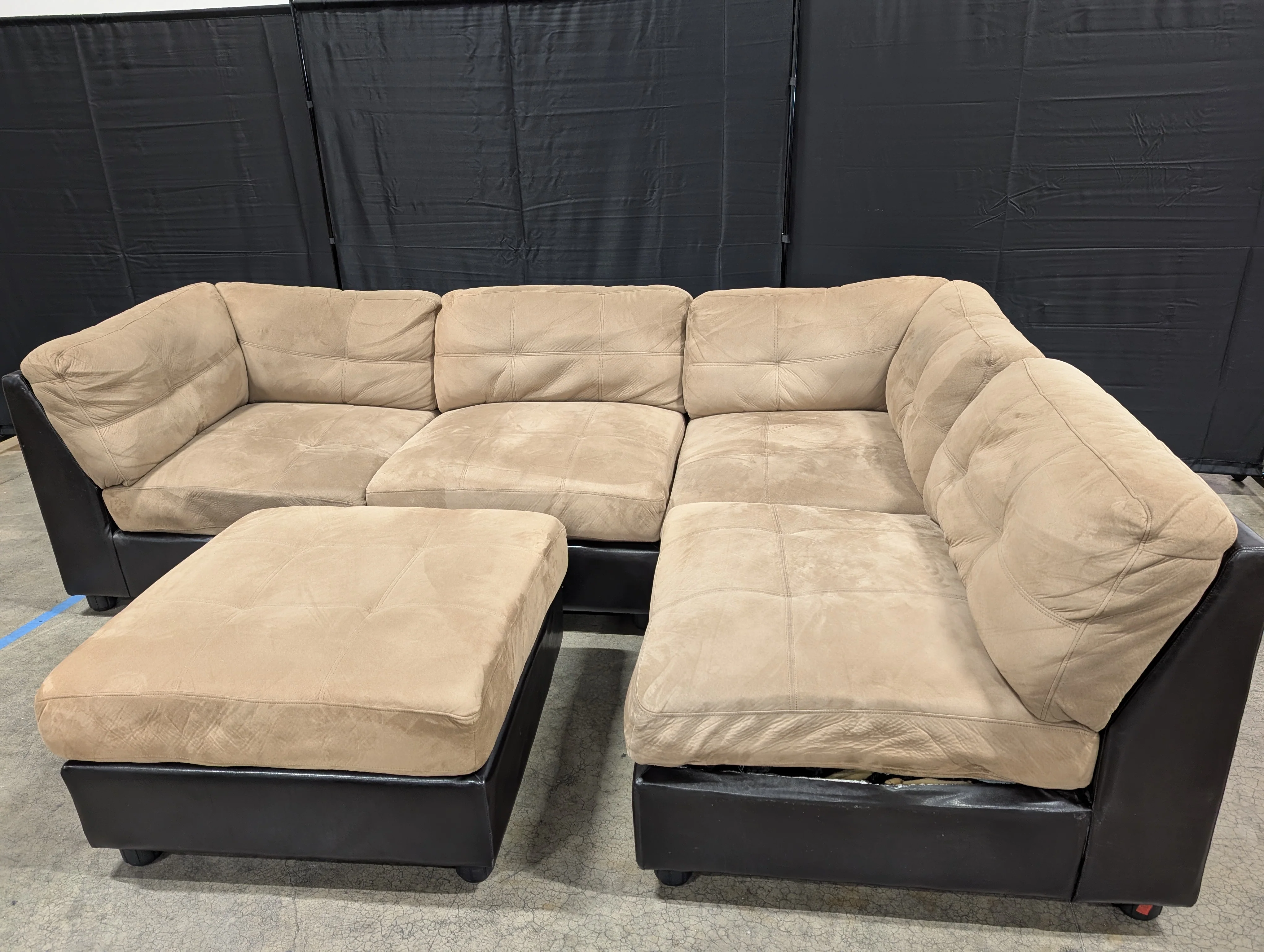 Two-Tone Modular Sofa Sectional Pieces - Image 3