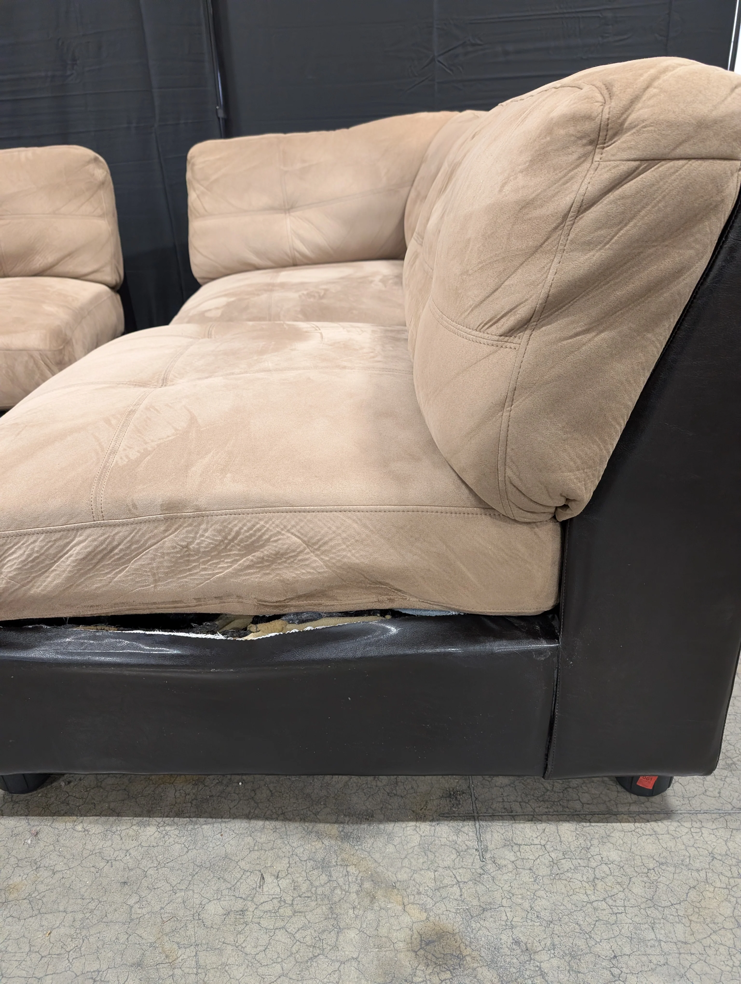 Two-Tone Modular Sofa Sectional Pieces - Image 9
