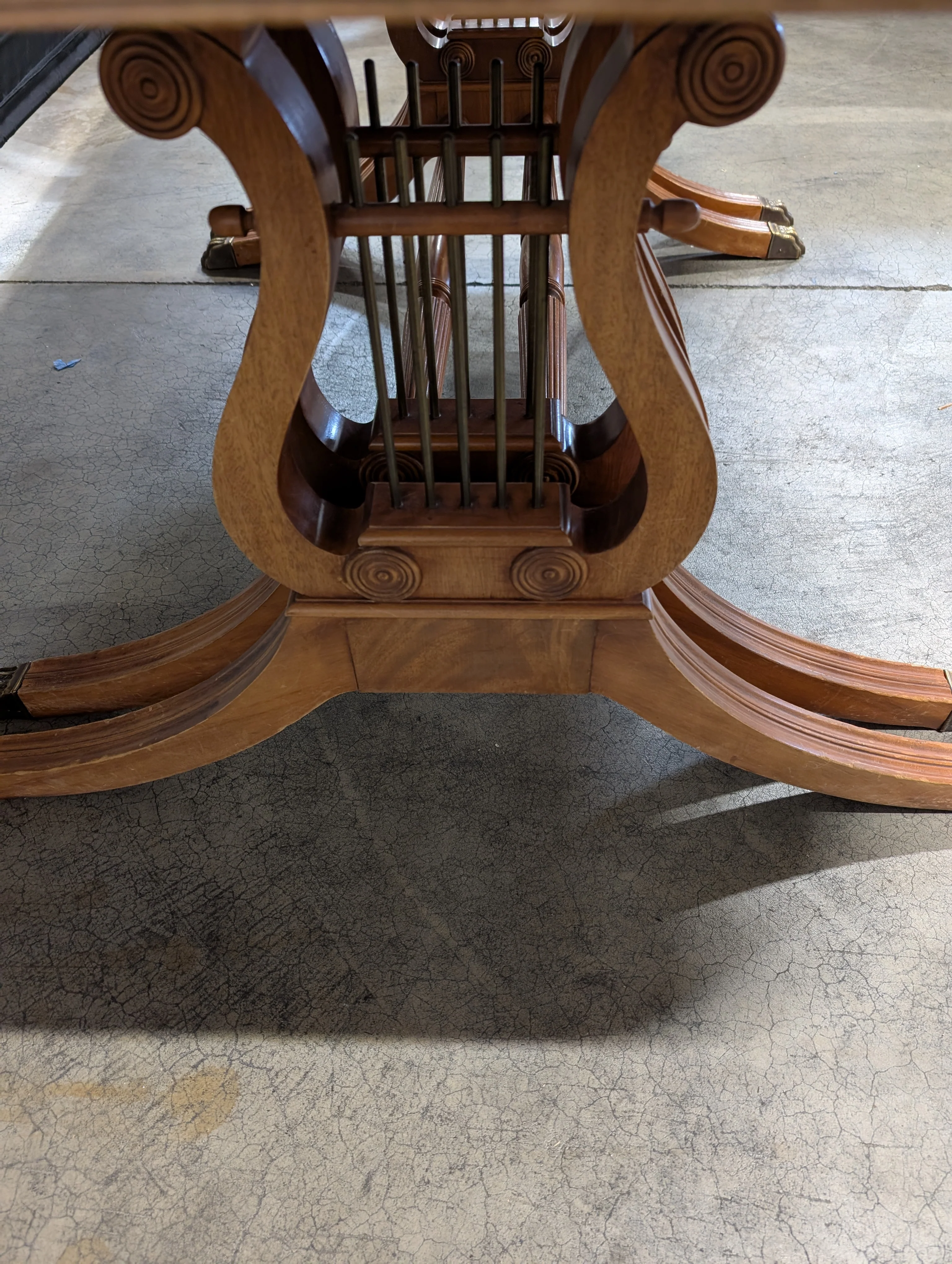 Wooden Dining Table with Claw Feet - Image 3