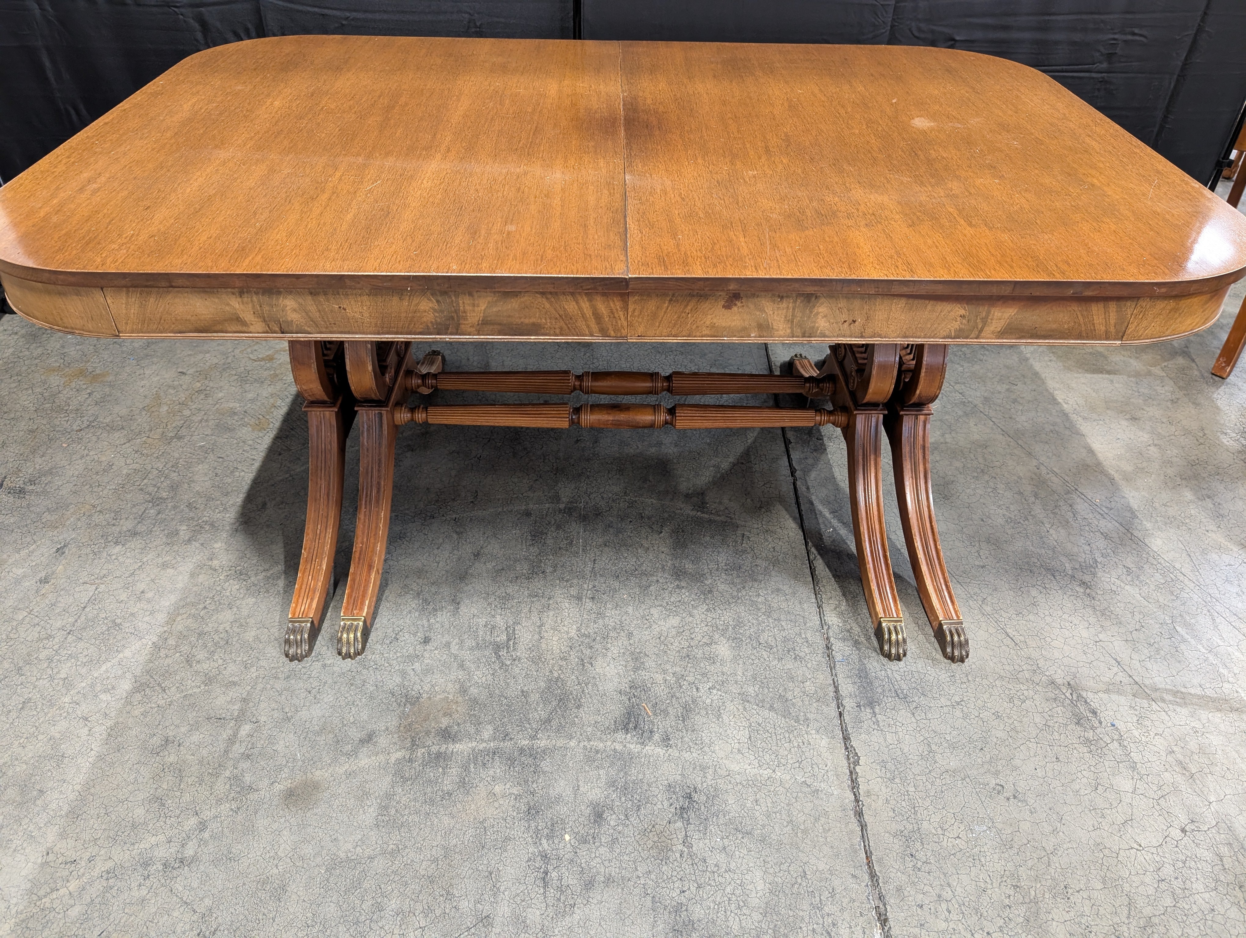 Wooden Dining Table with Claw Feet - Image 5