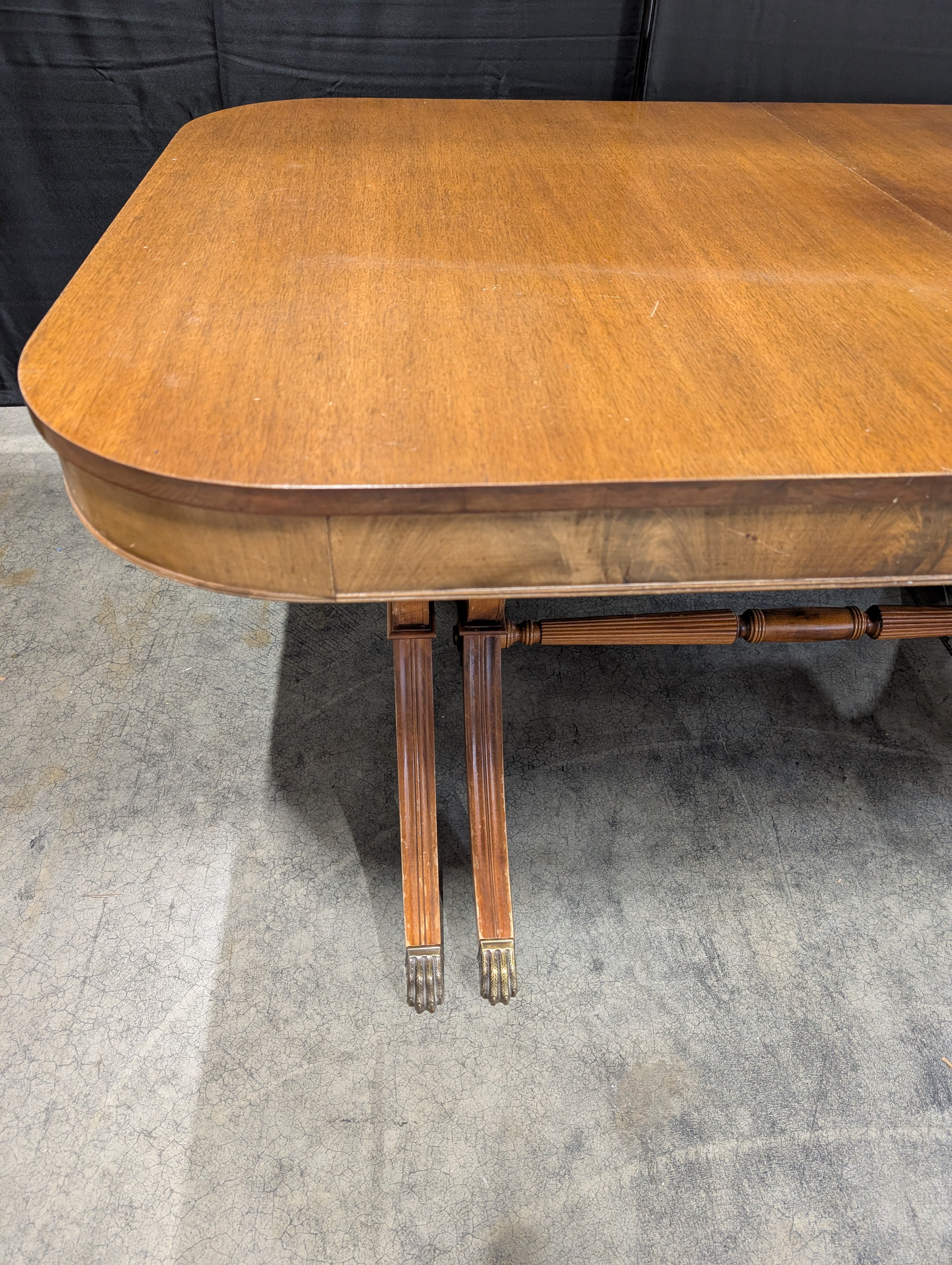 Wooden Dining Table with Claw Feet - Image 6